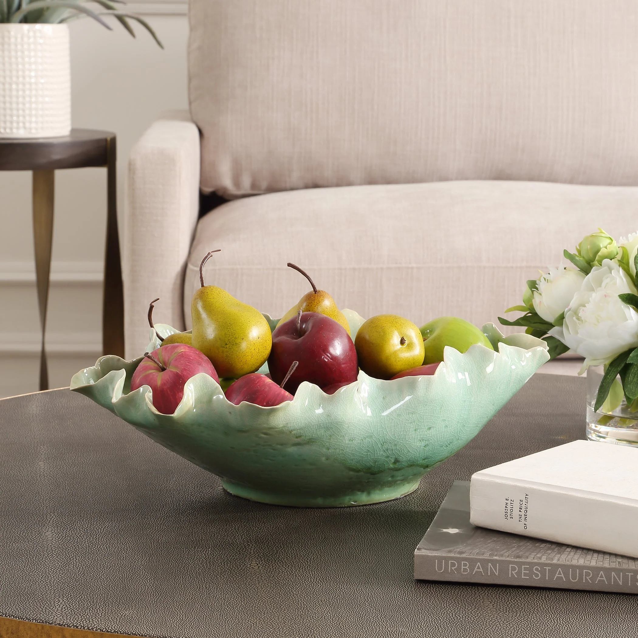 Uttermost Lila Green Glass Bowl - Image 2