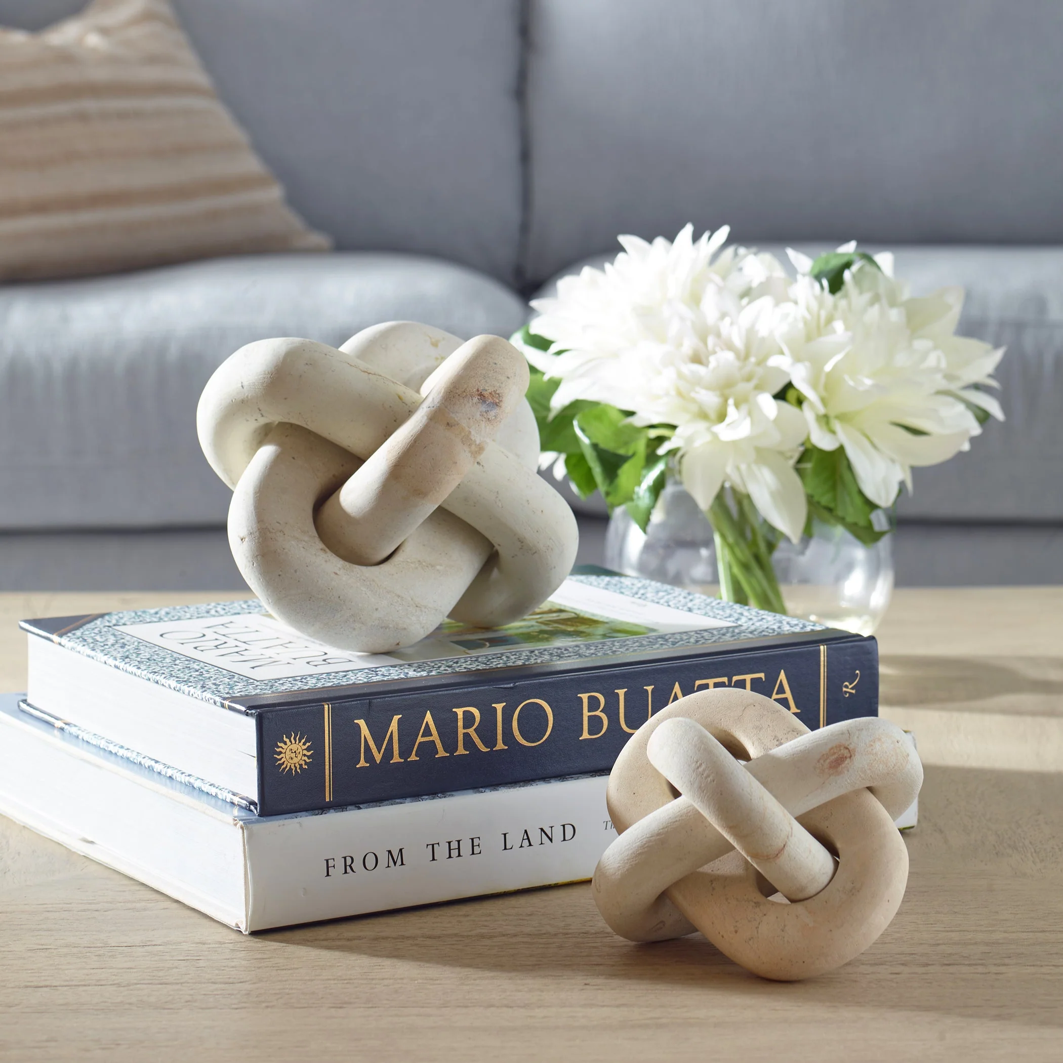 Uttermost Limestone Link Sculptures, Set/2 - Image 2