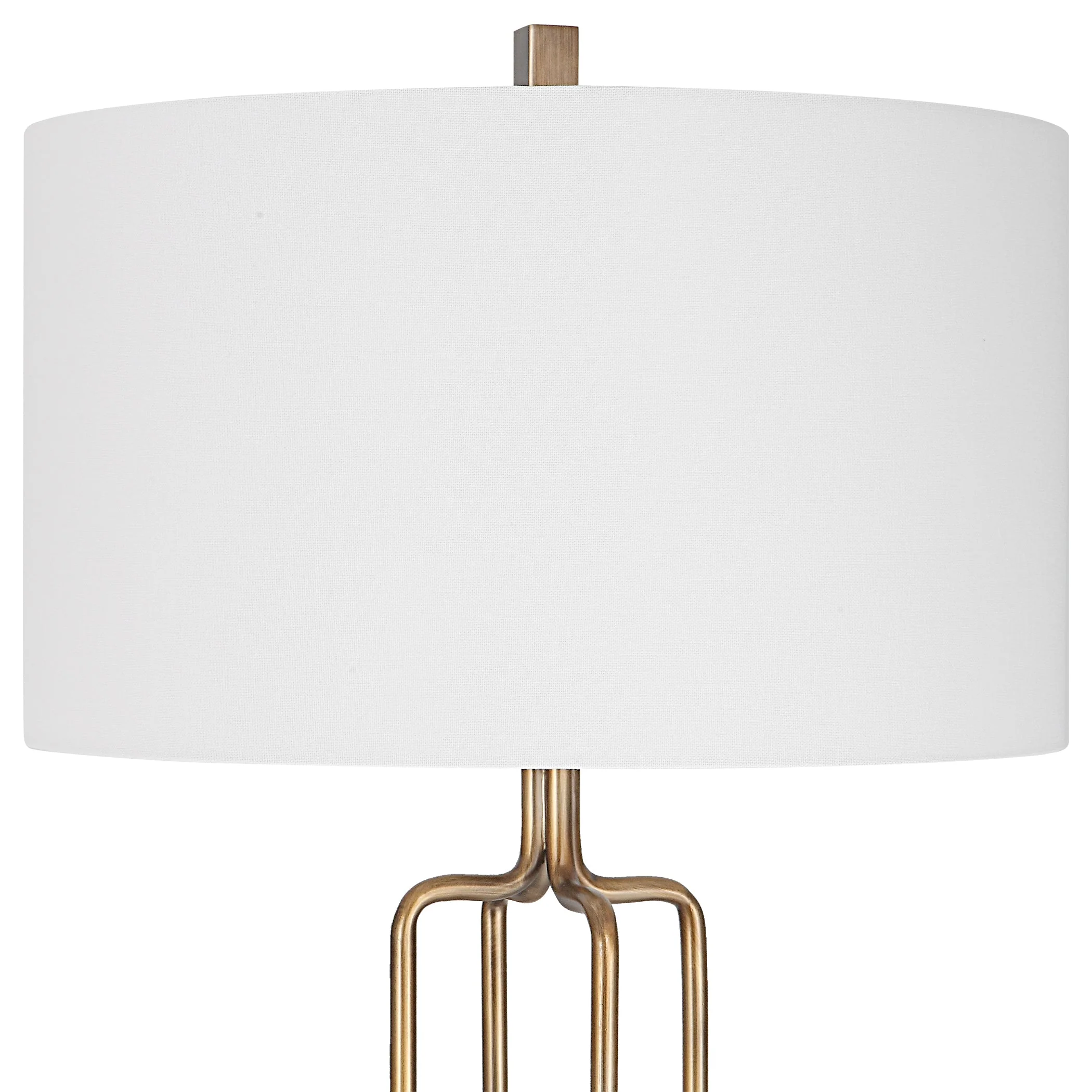 Uttermost Link Brushed Gold Floor Lamp - Image 5