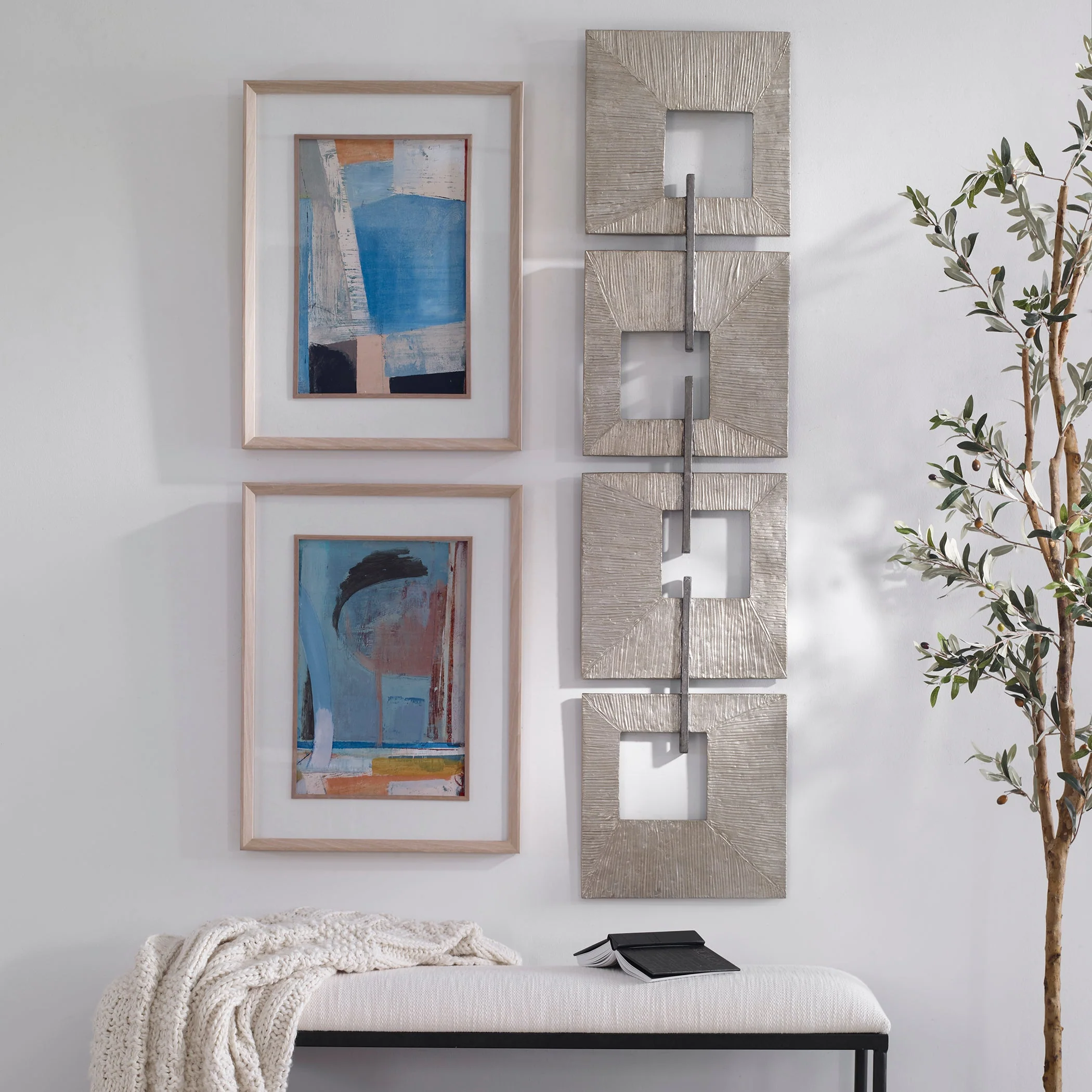 Uttermost Linked Champagne Metal Wall Decor - Image 2