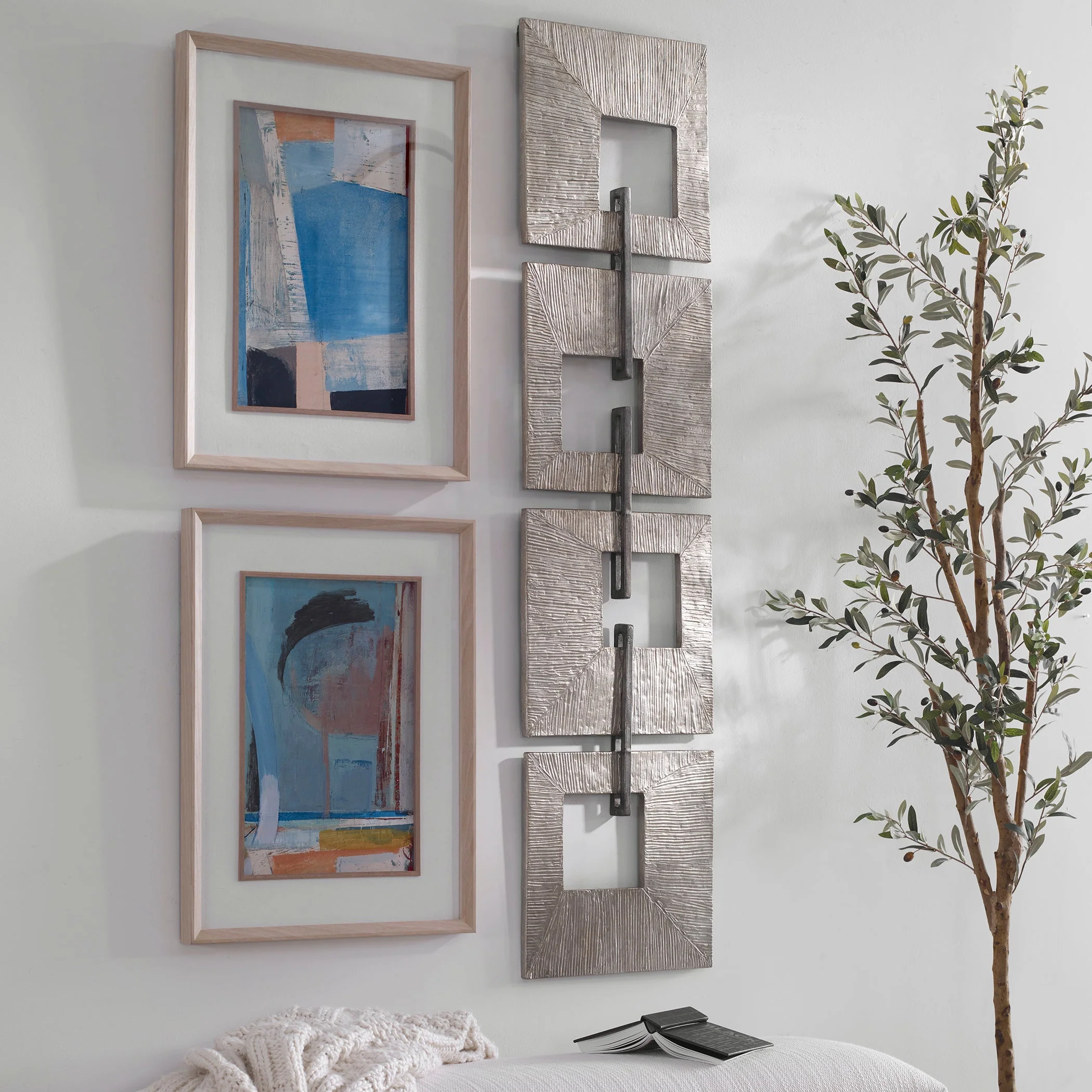 Uttermost Linked Champagne Metal Wall Decor - Image 3