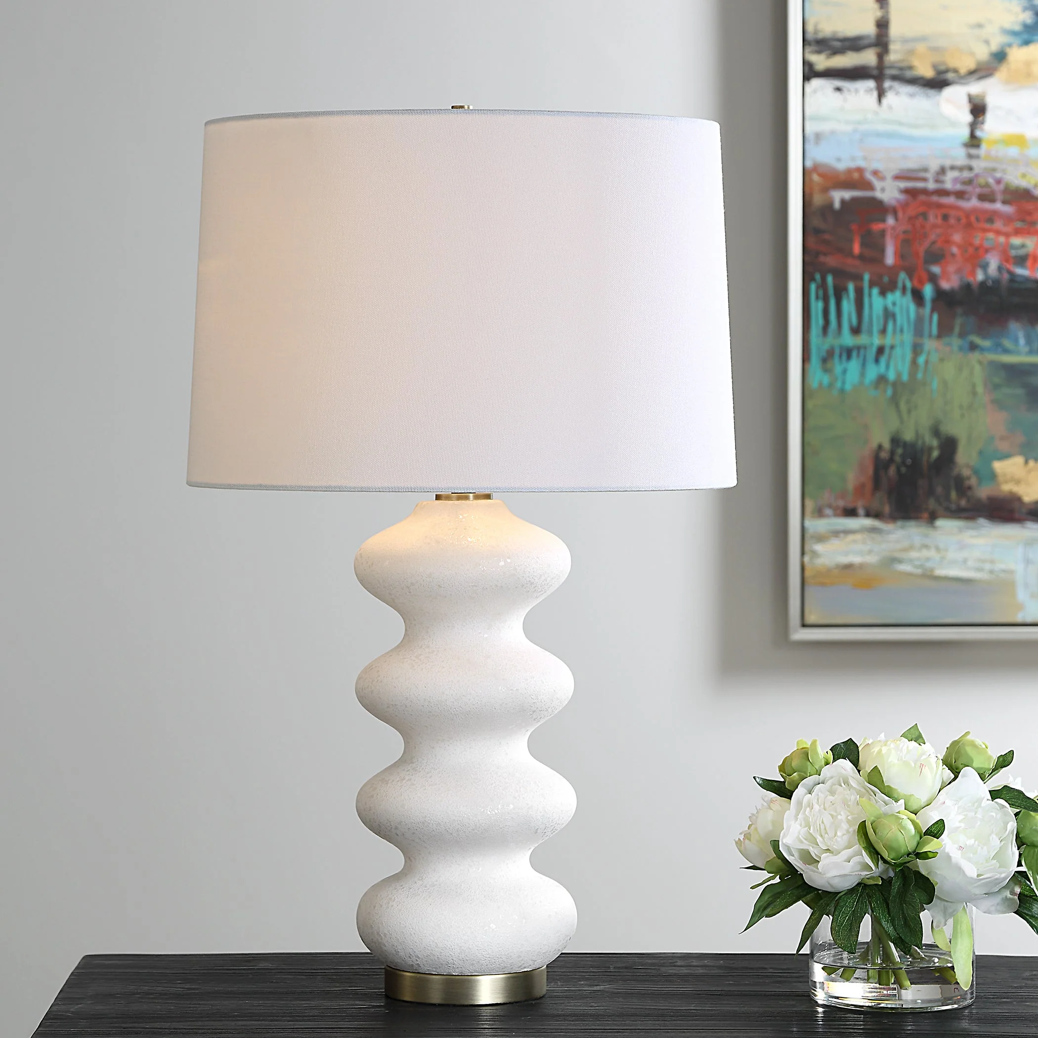 Uttermost Liora White Table Lamp - Image 2