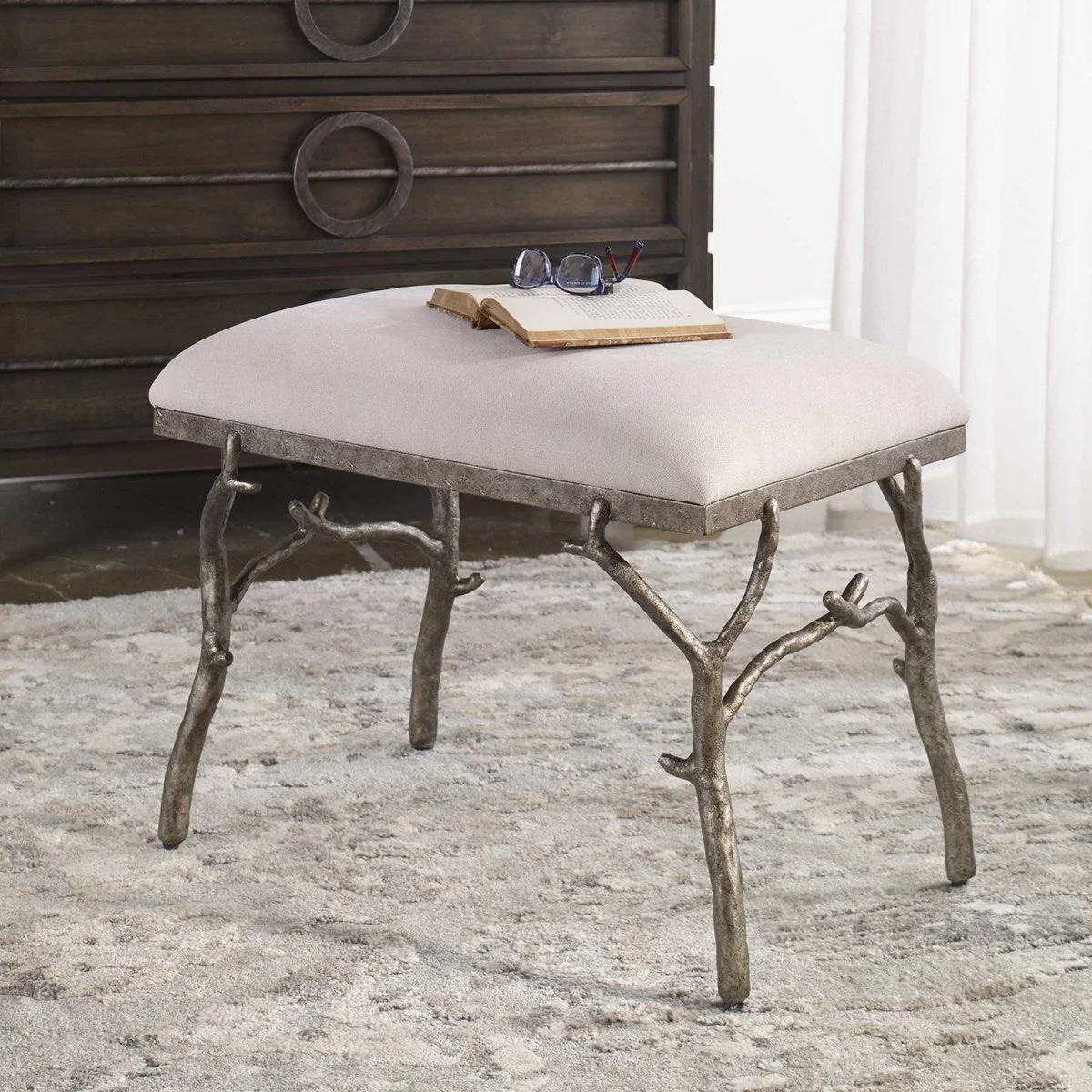 Uttermost Lismore Small Bench - Image 4