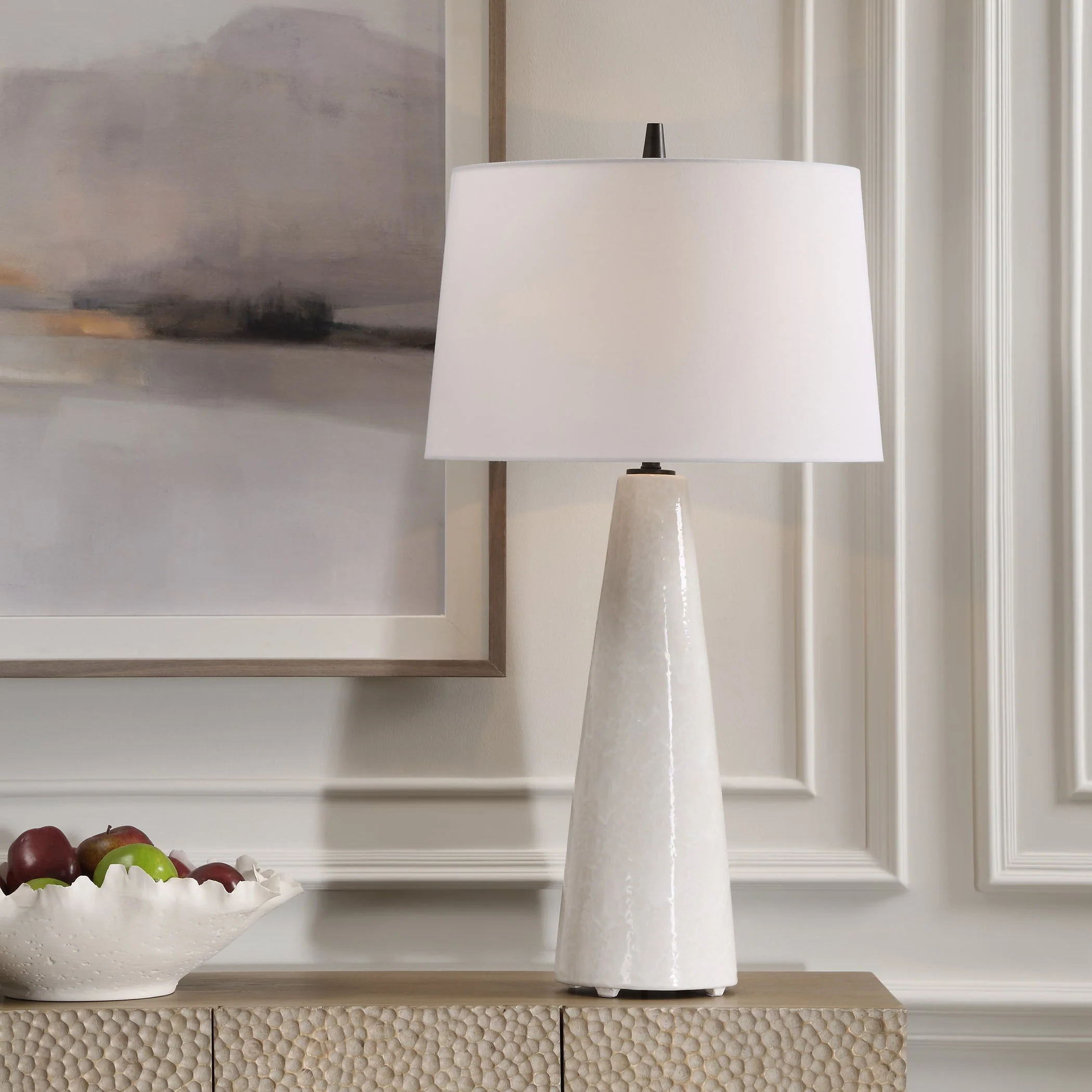 Uttermost Loire Ivory Glaze Table Lamp - Image 2
