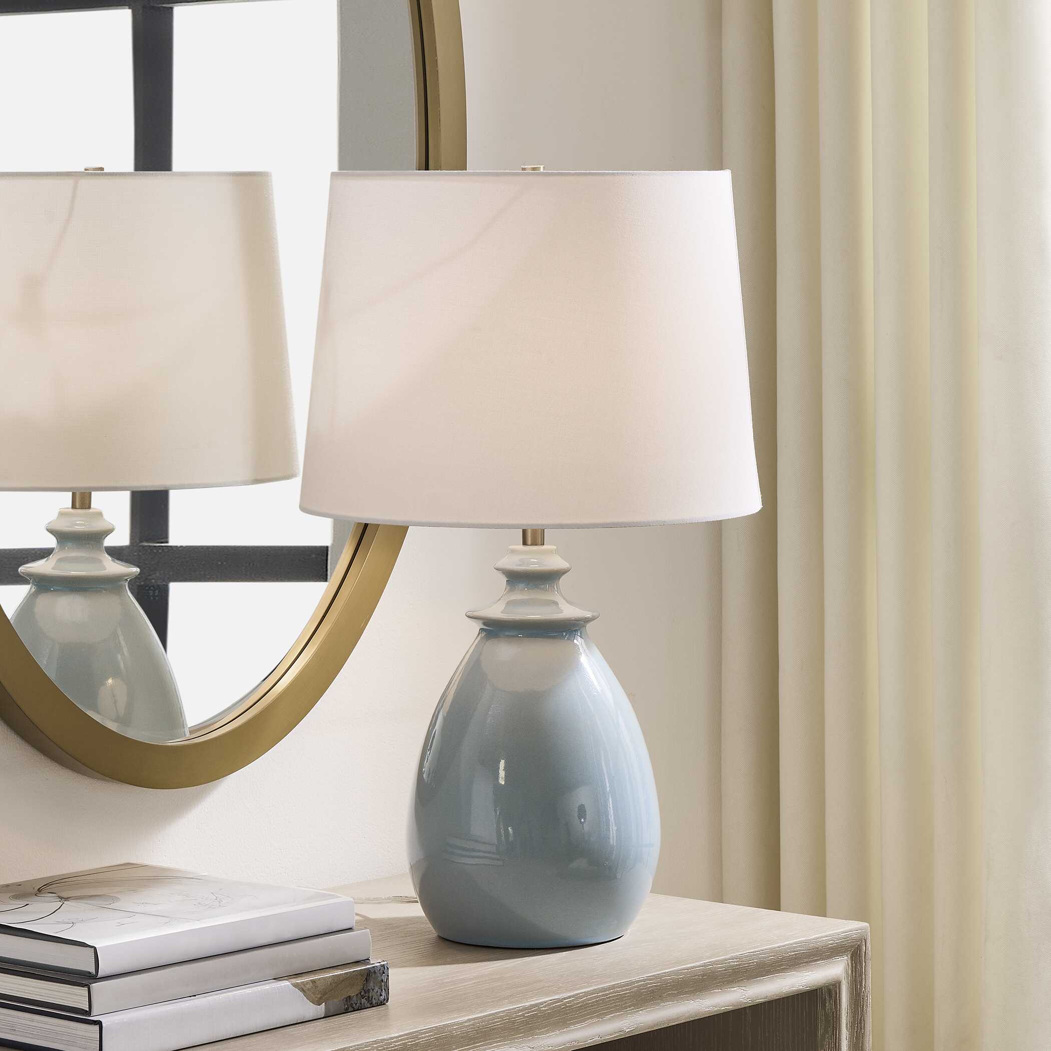 Uttermost Lorene Light Blue Table Lamp - Image 2