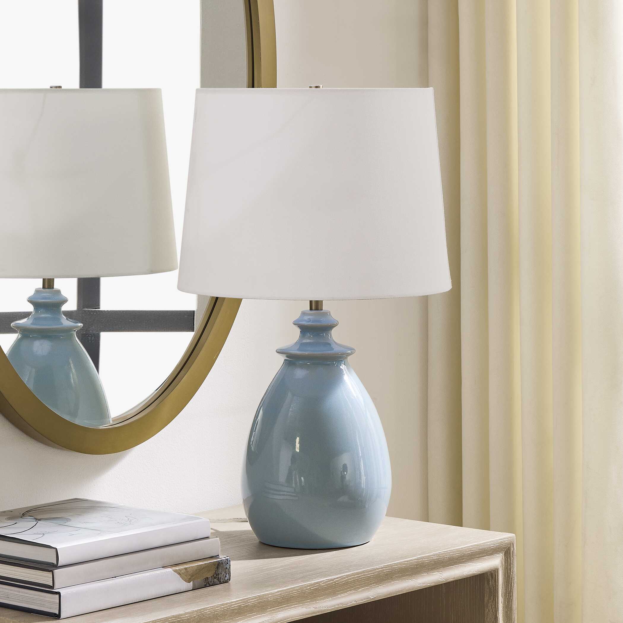 Uttermost Lorene Light Blue Table Lamp - Image 3