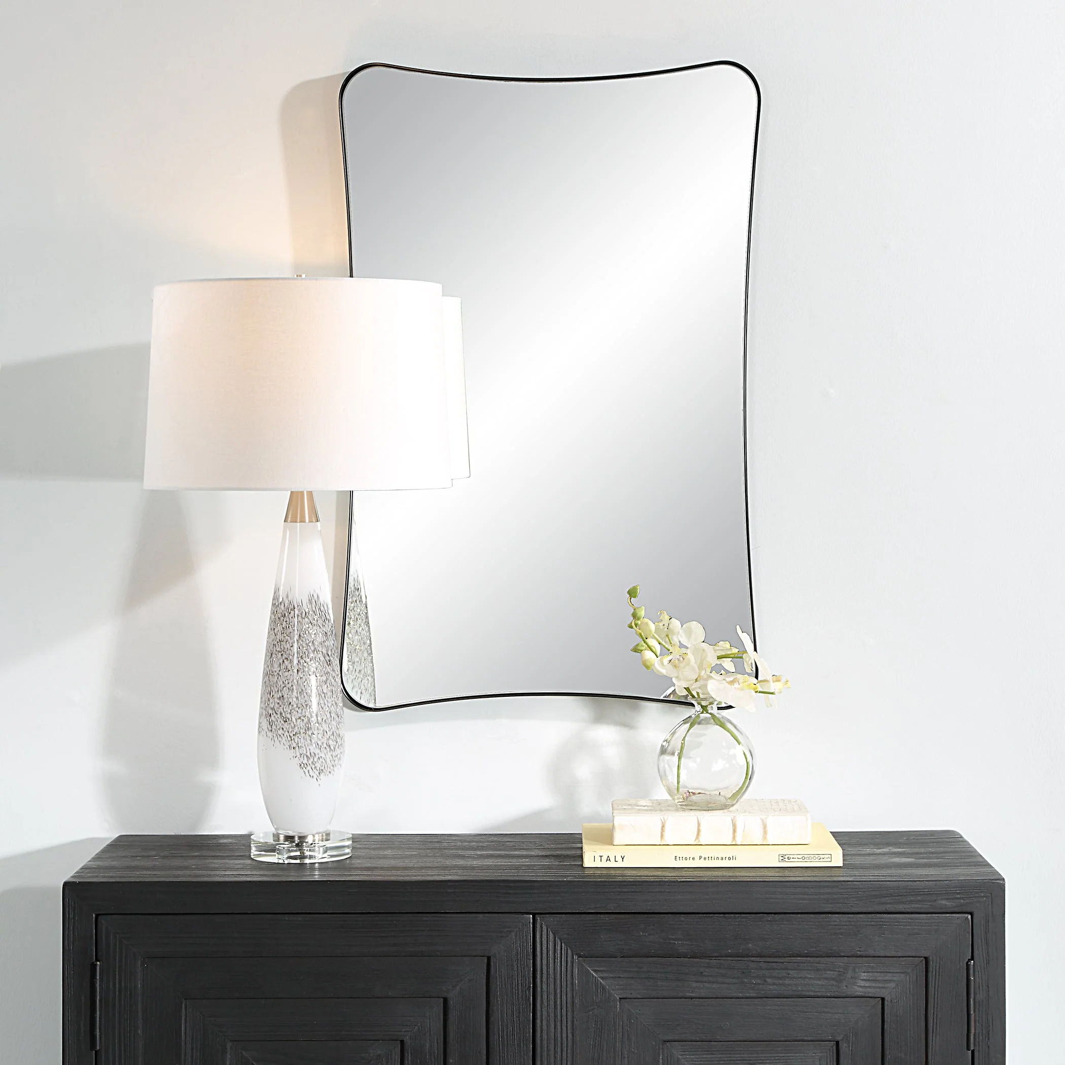 Uttermost Loudon Black Vanity Mirror - Image 3