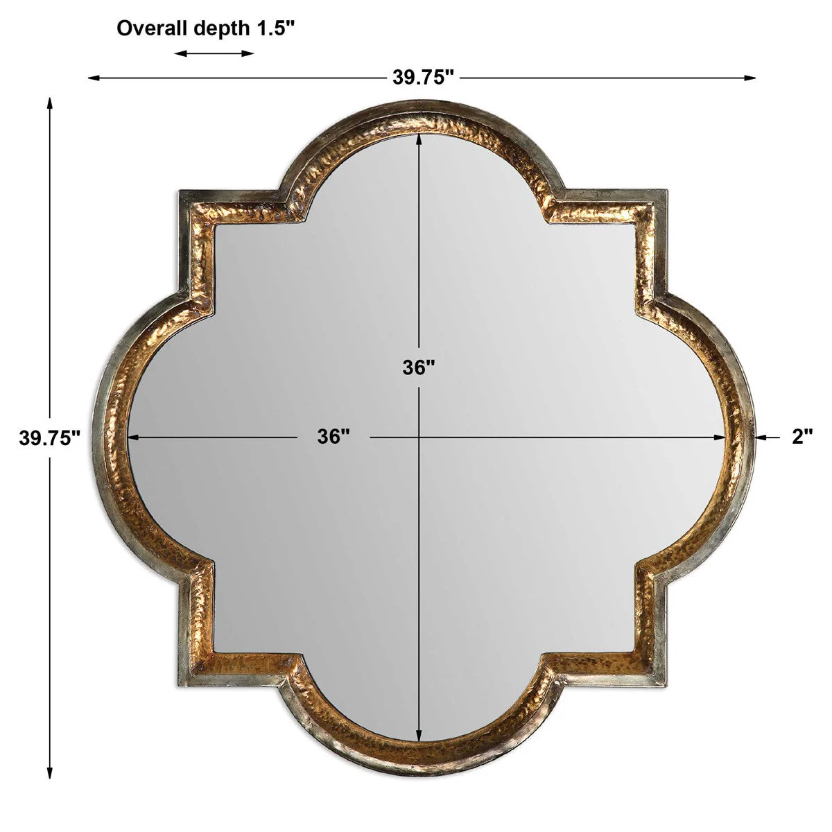 Uttermost Lourosa Quatrefoil Mirror - Image 6