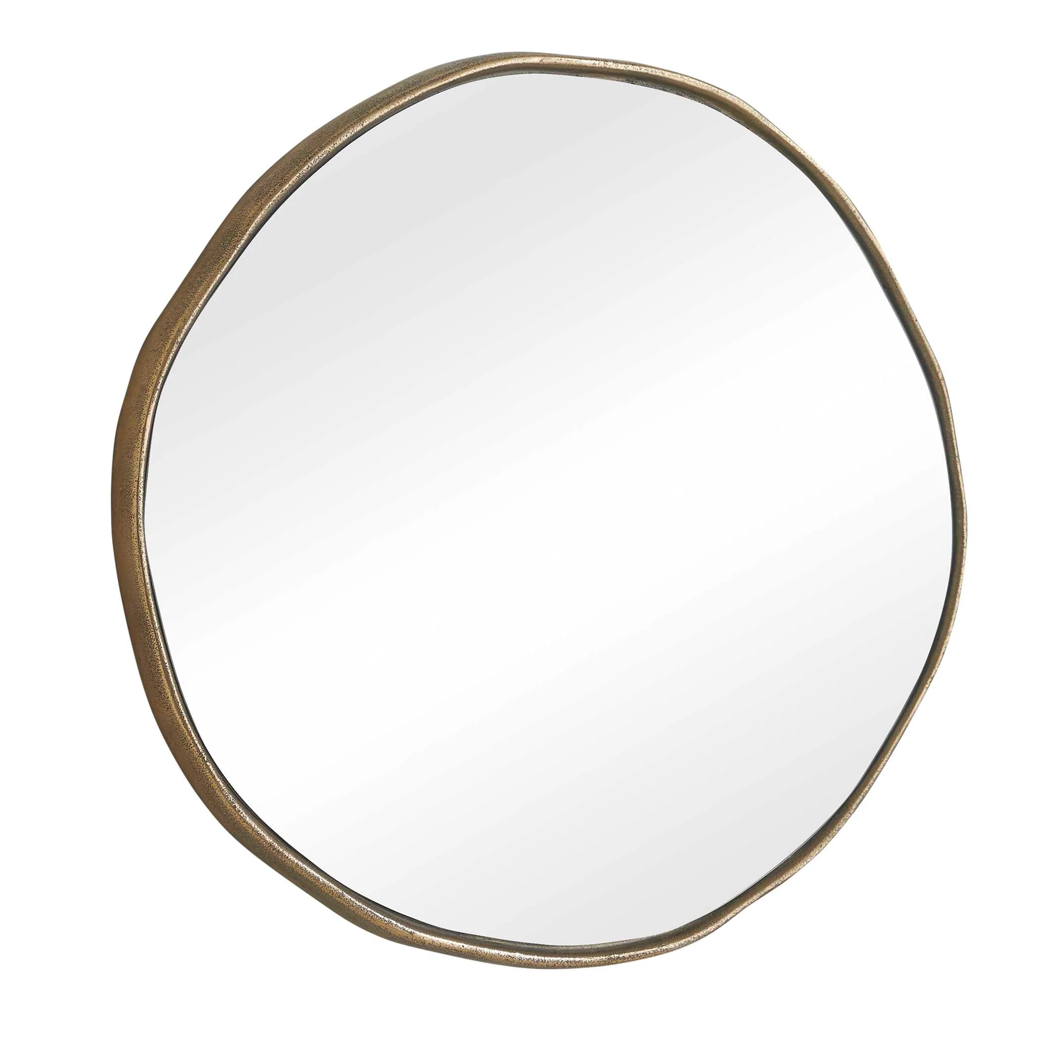 Uttermost Lowen Round Brass Mirror - Image 4