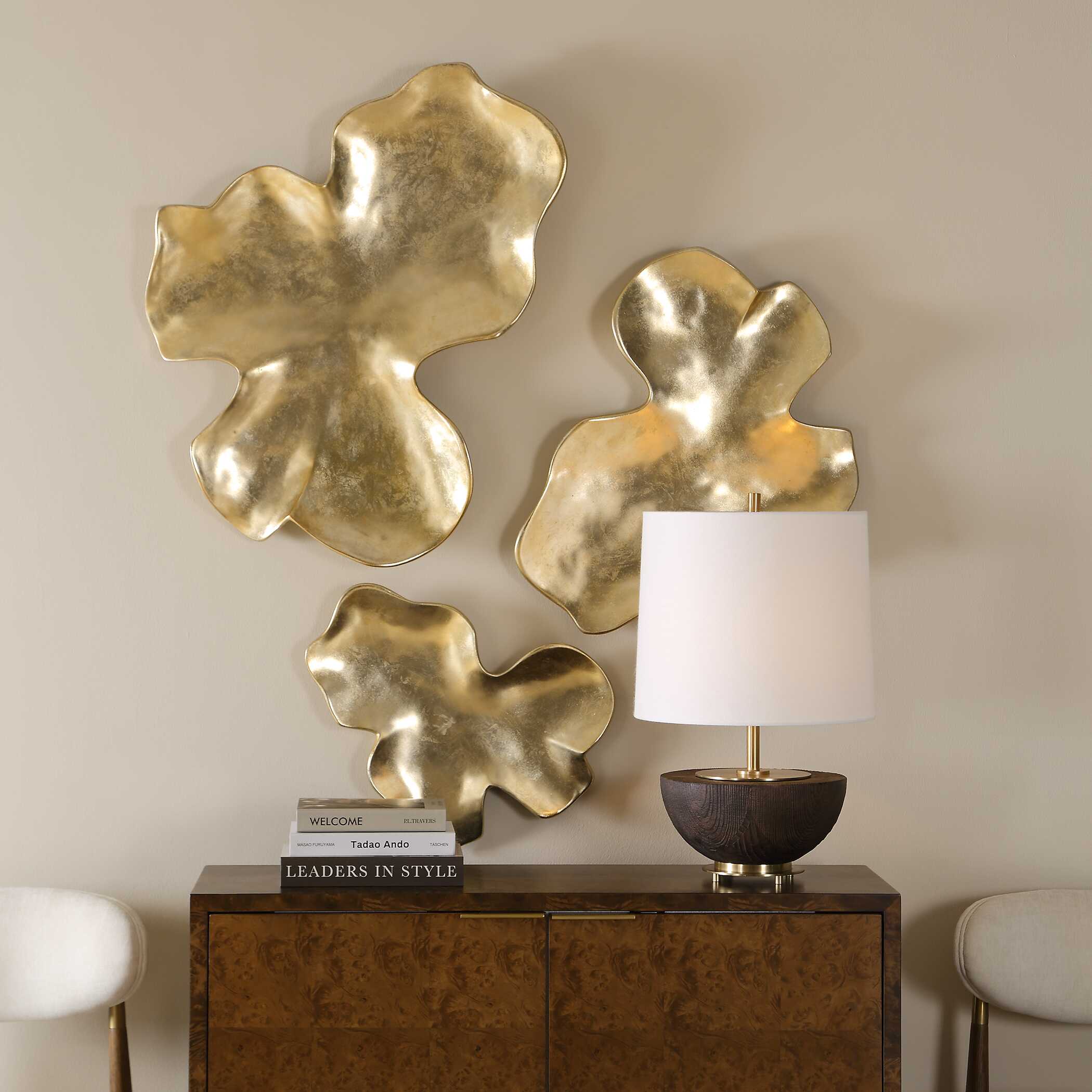 Uttermost Lumina Gold Wall Decor, S/3 - Image 4
