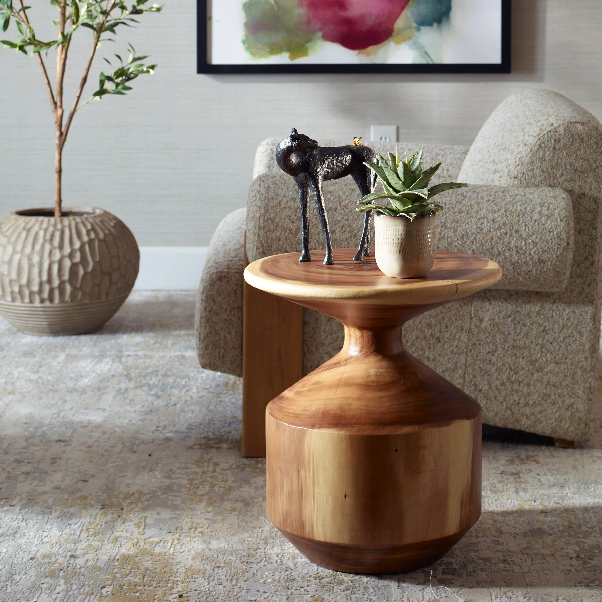 Uttermost Lynx Hourglass Accent Table - Image 2