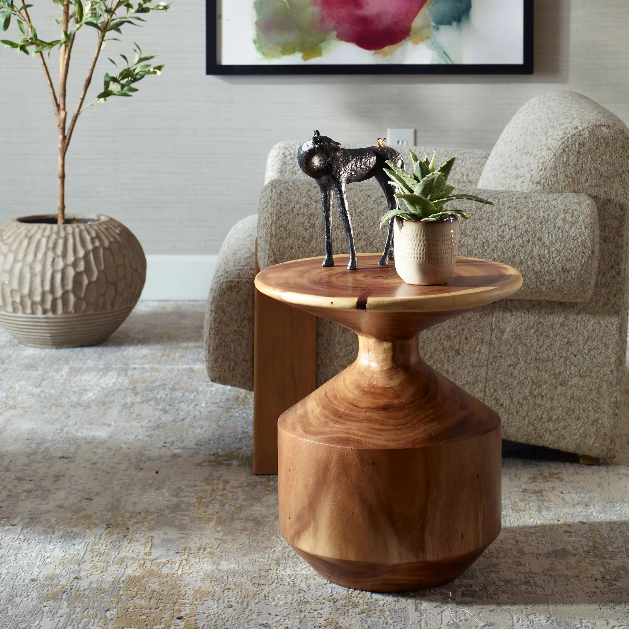 Uttermost Lynx Hourglass Accent Table - Image 3