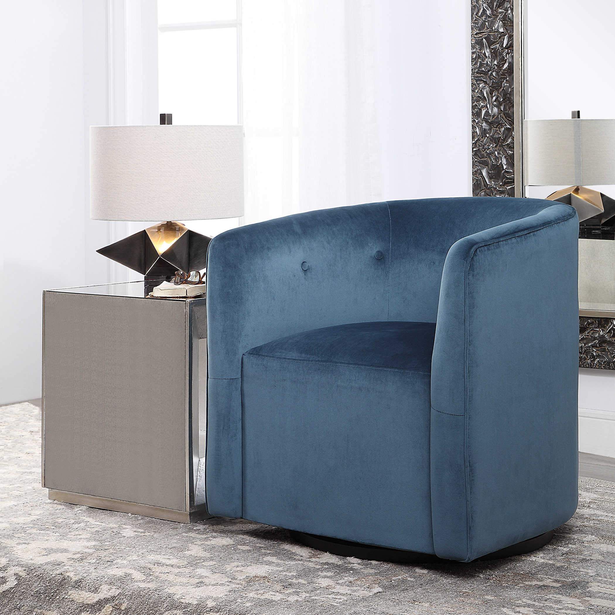 Uttermost Mallorie Swivel Chair - Image 3