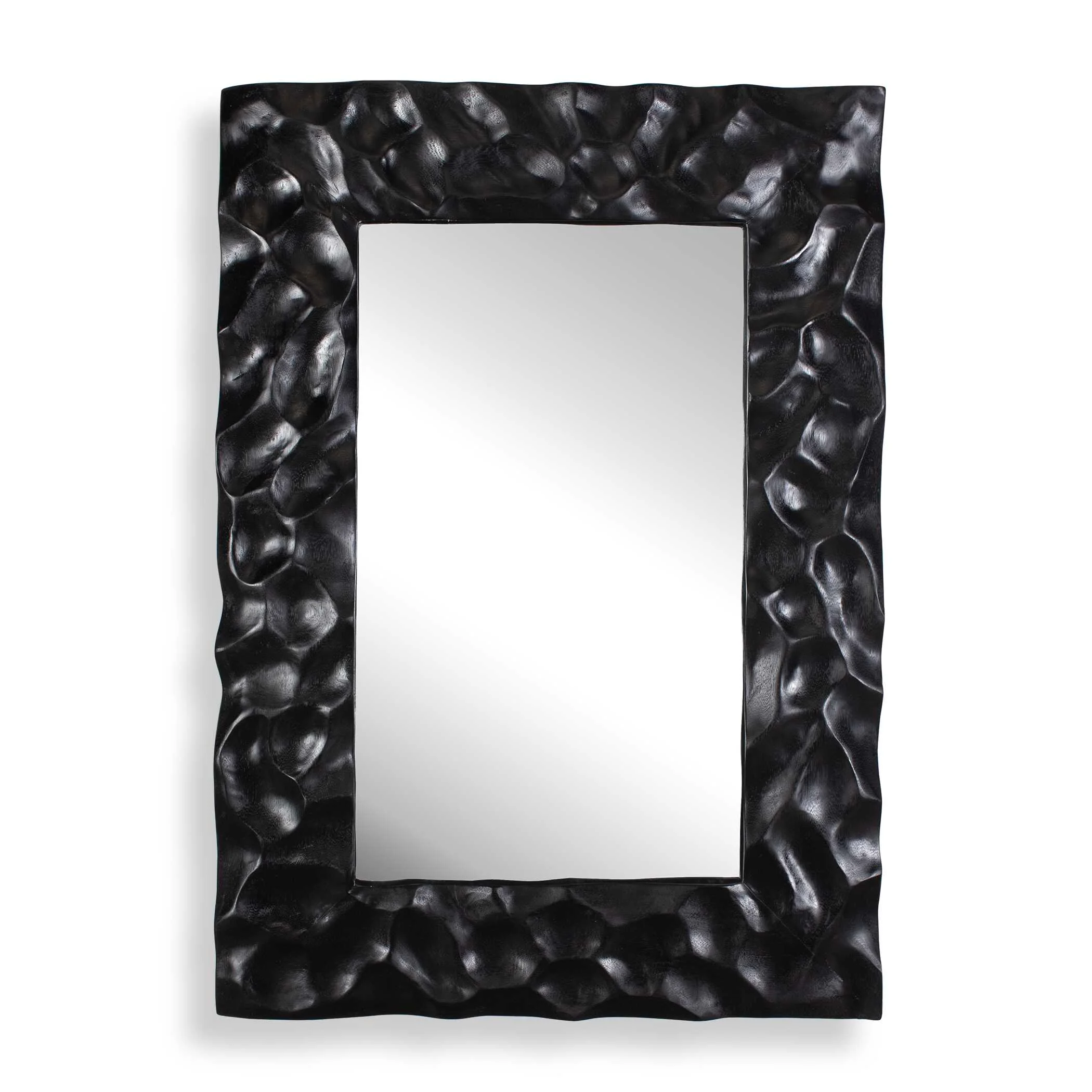 Uttermost Malosi Black Carved Mirror