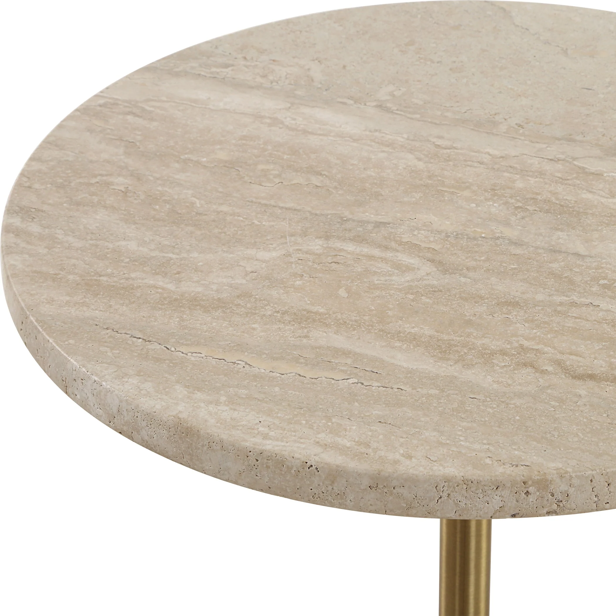 Uttermost Malya Travertine Accent Table - Image 3