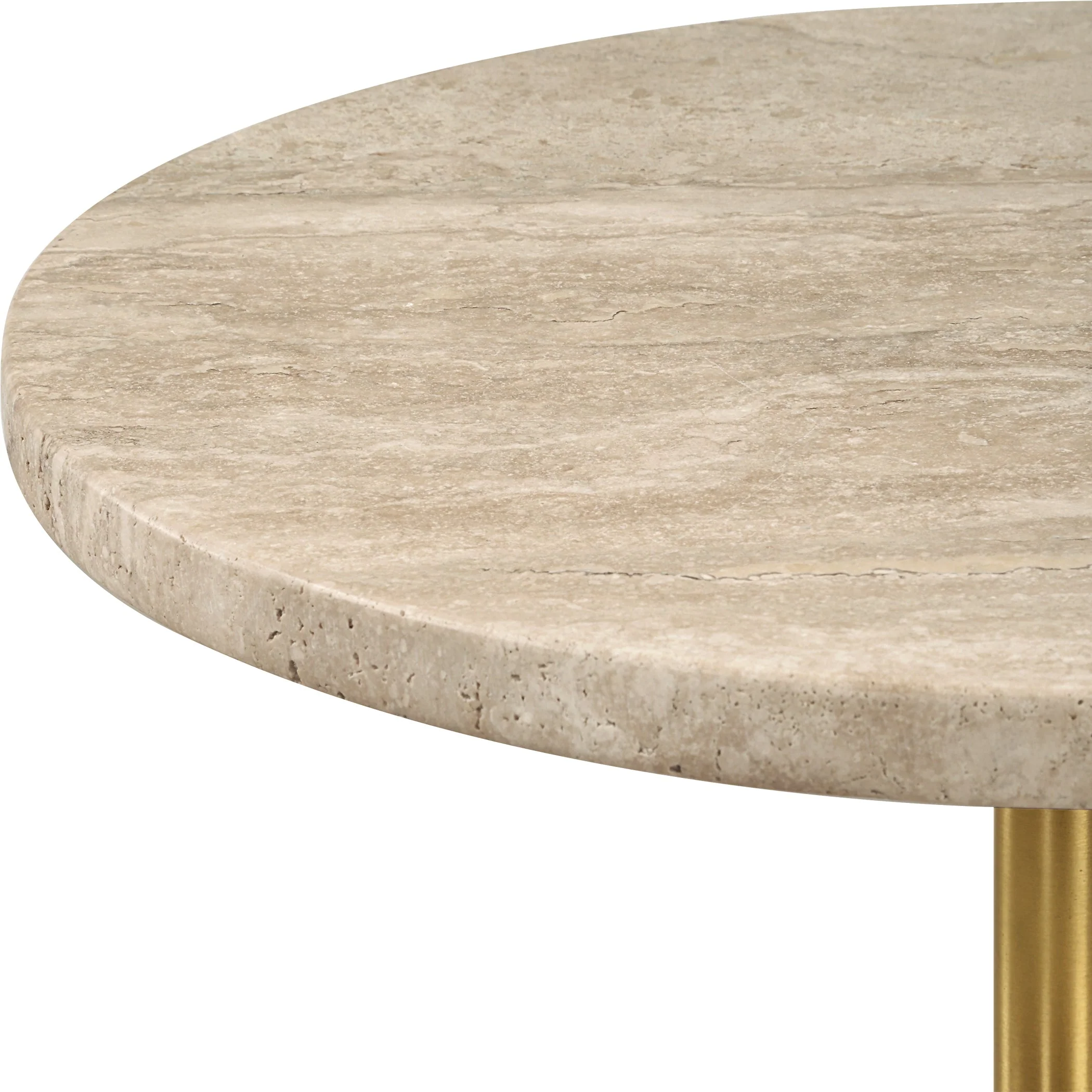 Uttermost Malya Travertine Accent Table - Image 4