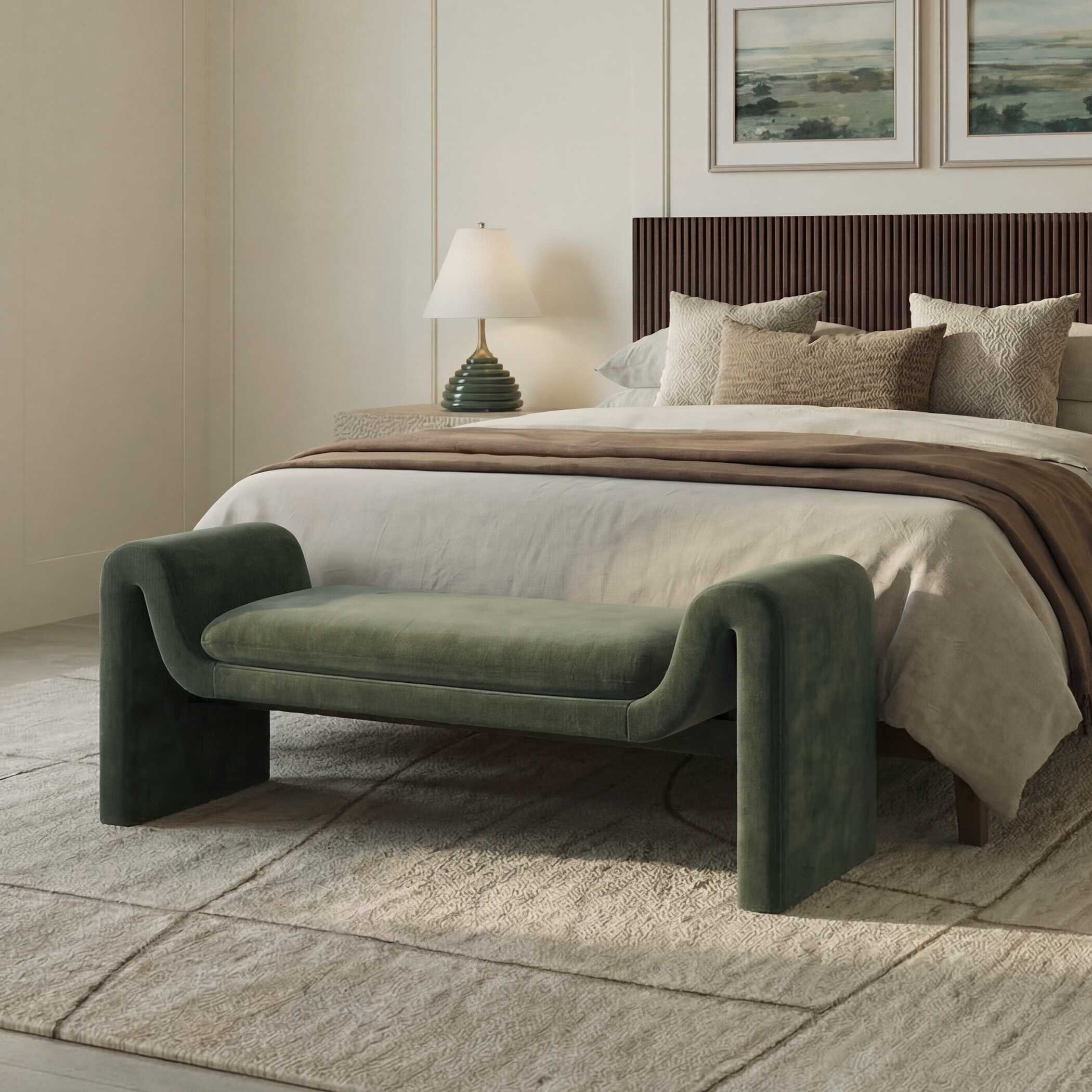 Uttermost Manson Moss Bench - Image 2