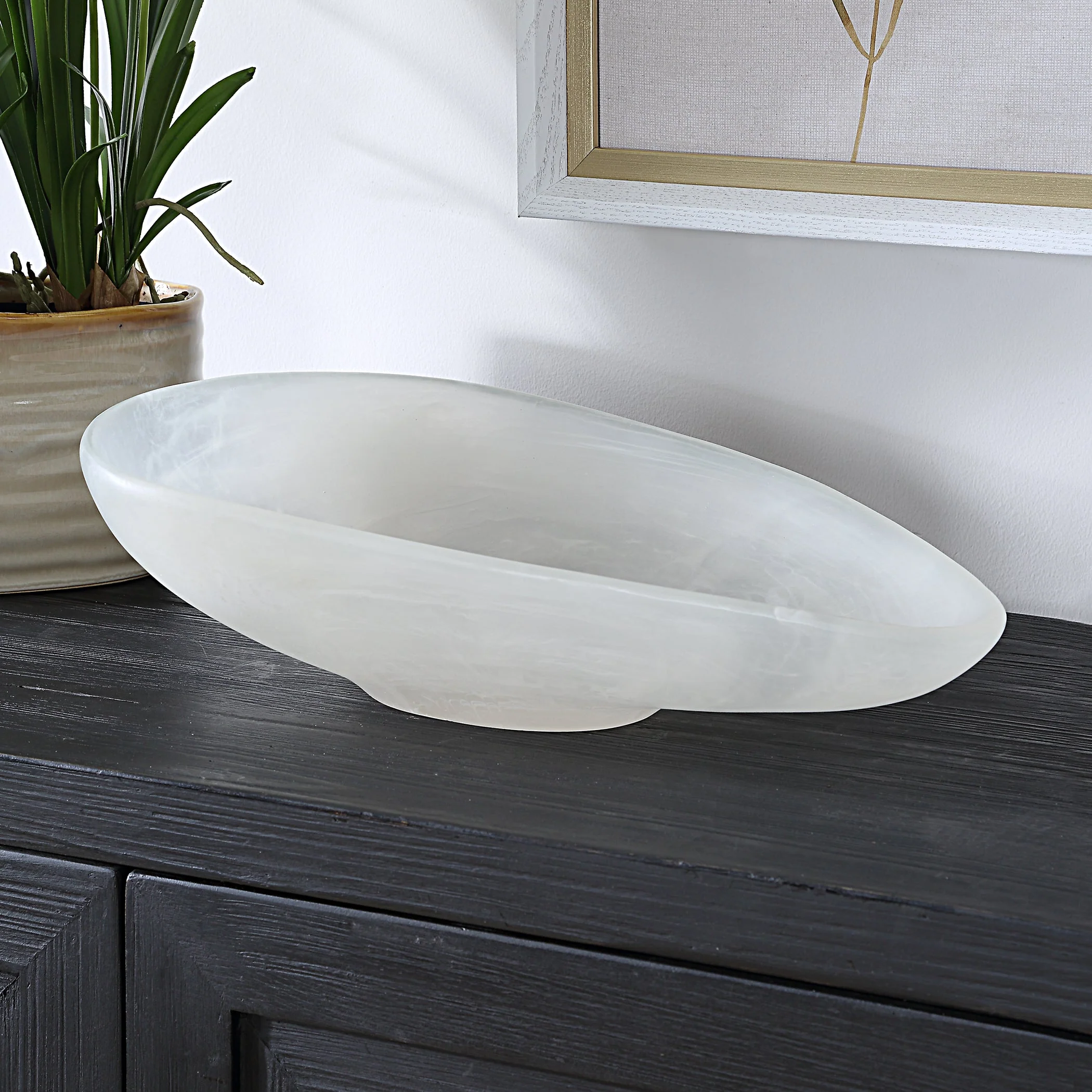 Uttermost Marchena White Bowl - Image 3
