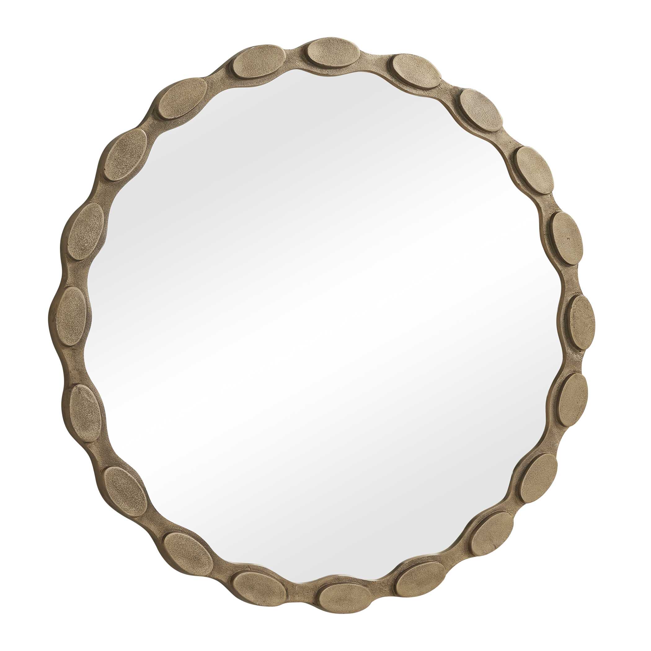 Uttermost Marietta Round Brass Mirror - Image 3