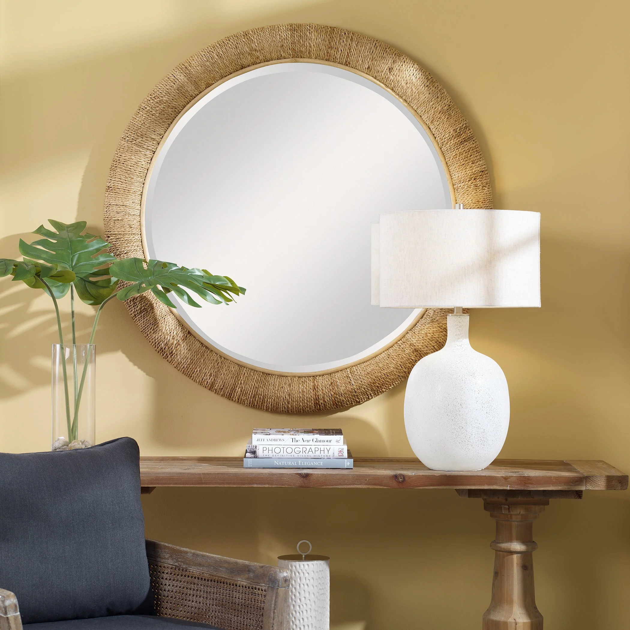 Uttermost Mariner Natural Round Mirror - Image 2