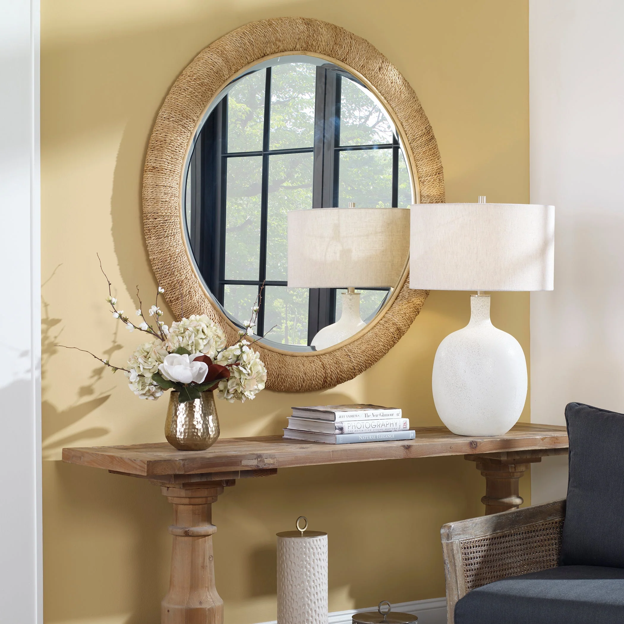 Uttermost Mariner Natural Round Mirror - Image 3