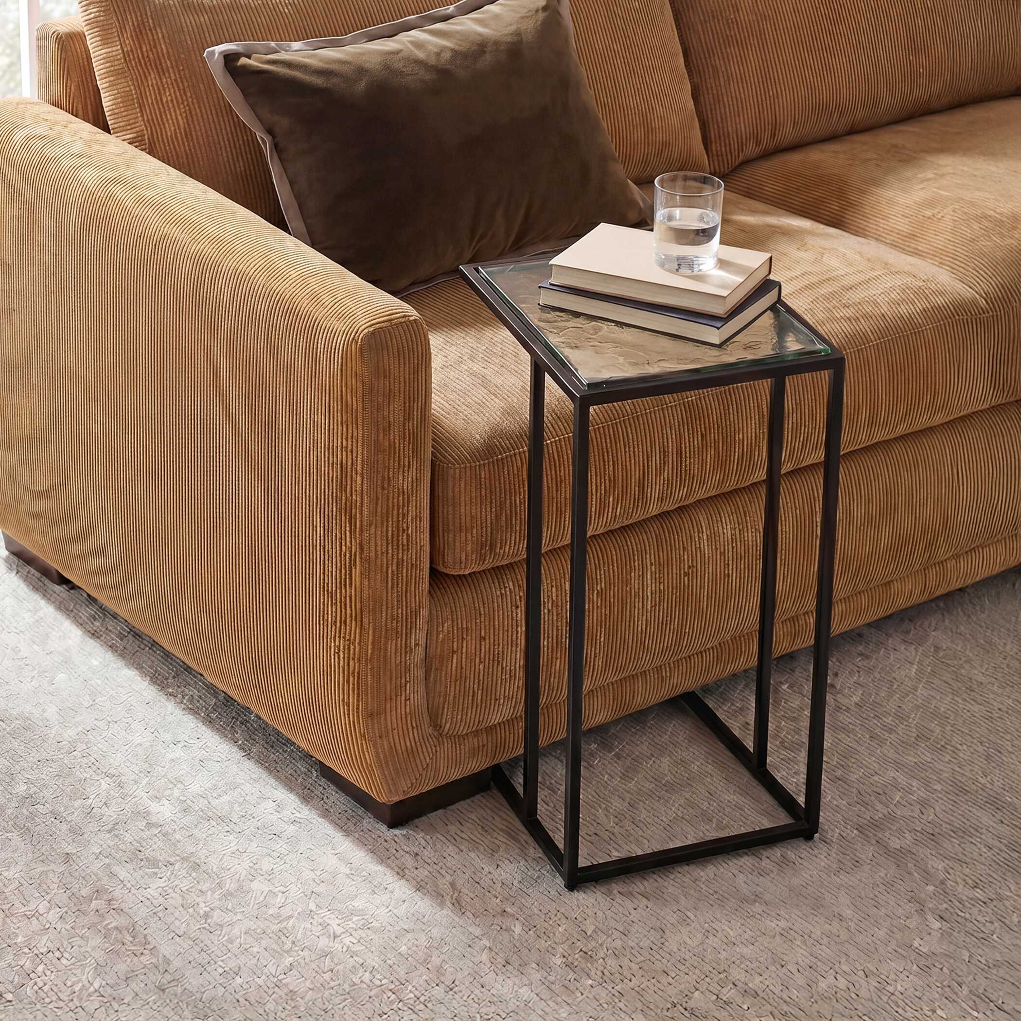 Uttermost Mateo Glass Top Accent Table - Image 2