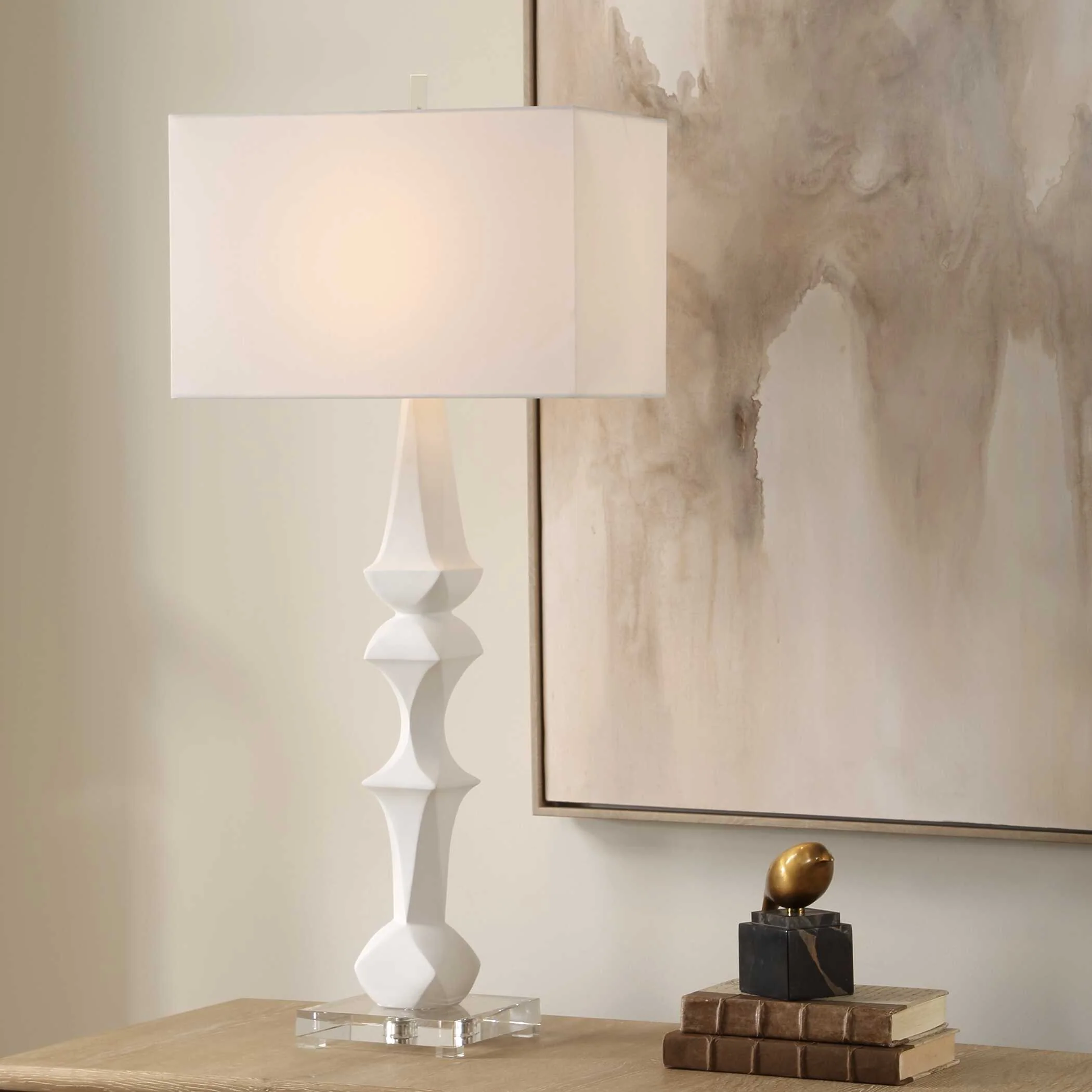 Uttermost Mayme White Table Lamp - Image 2