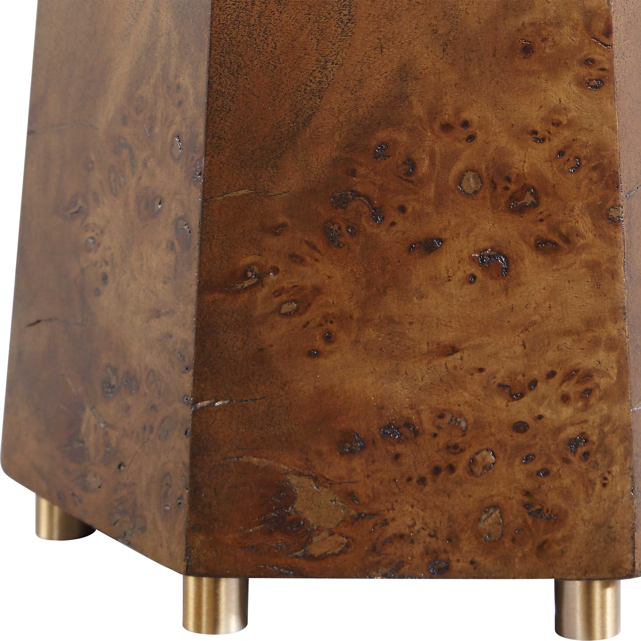 Uttermost McCaffrey Tapered Burl Table Lamp - Image 6