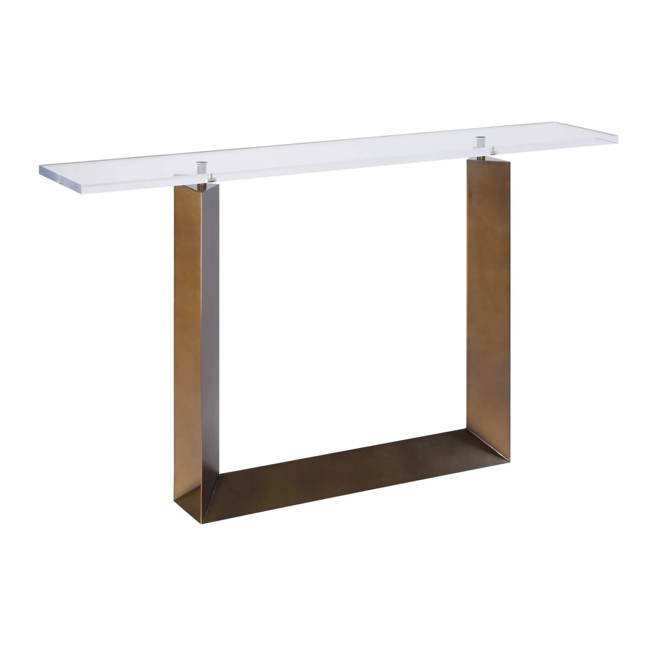 Uttermost McElroy Modern Bronze Console Table - Image 5