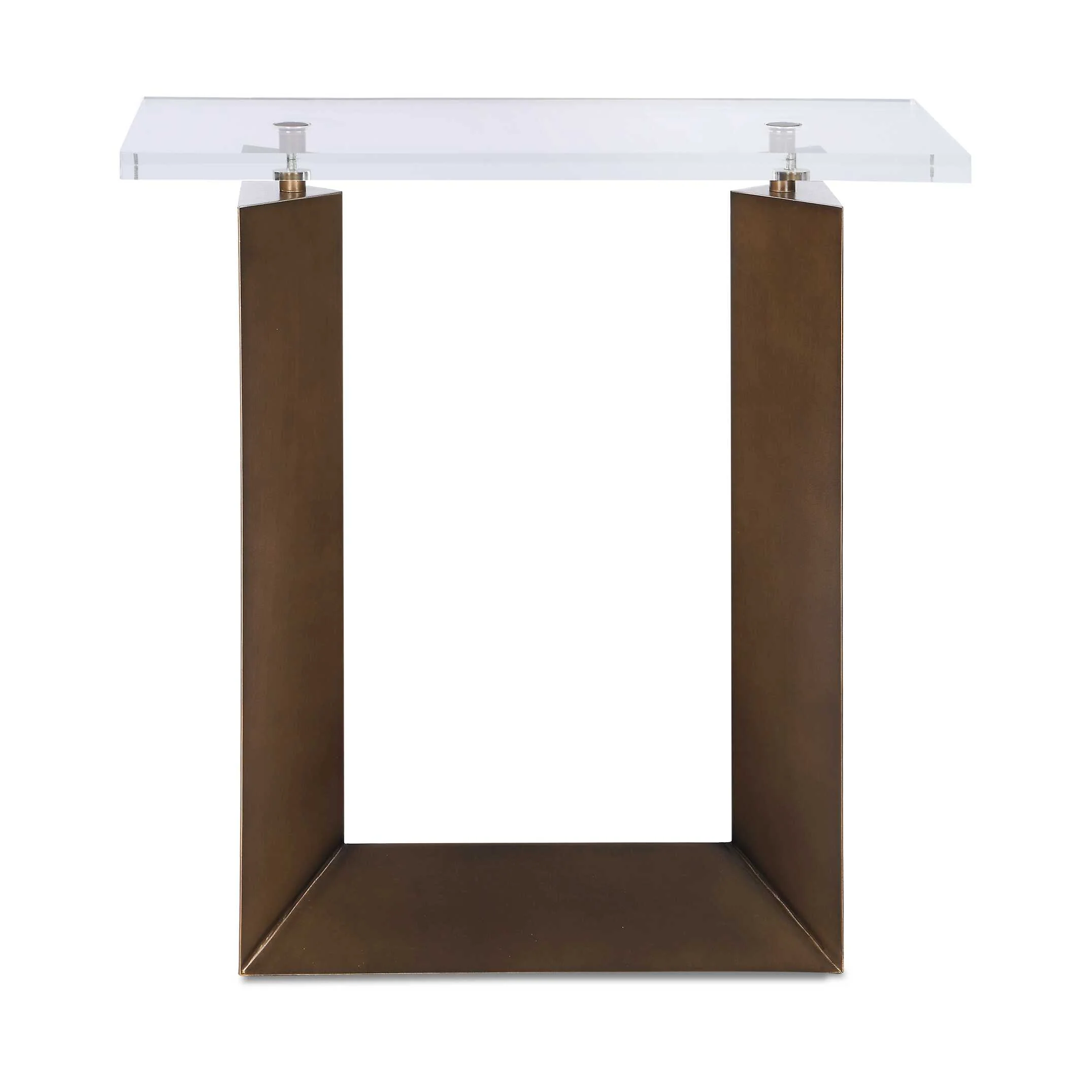 Uttermost McElroy Modern Bronze Side Table