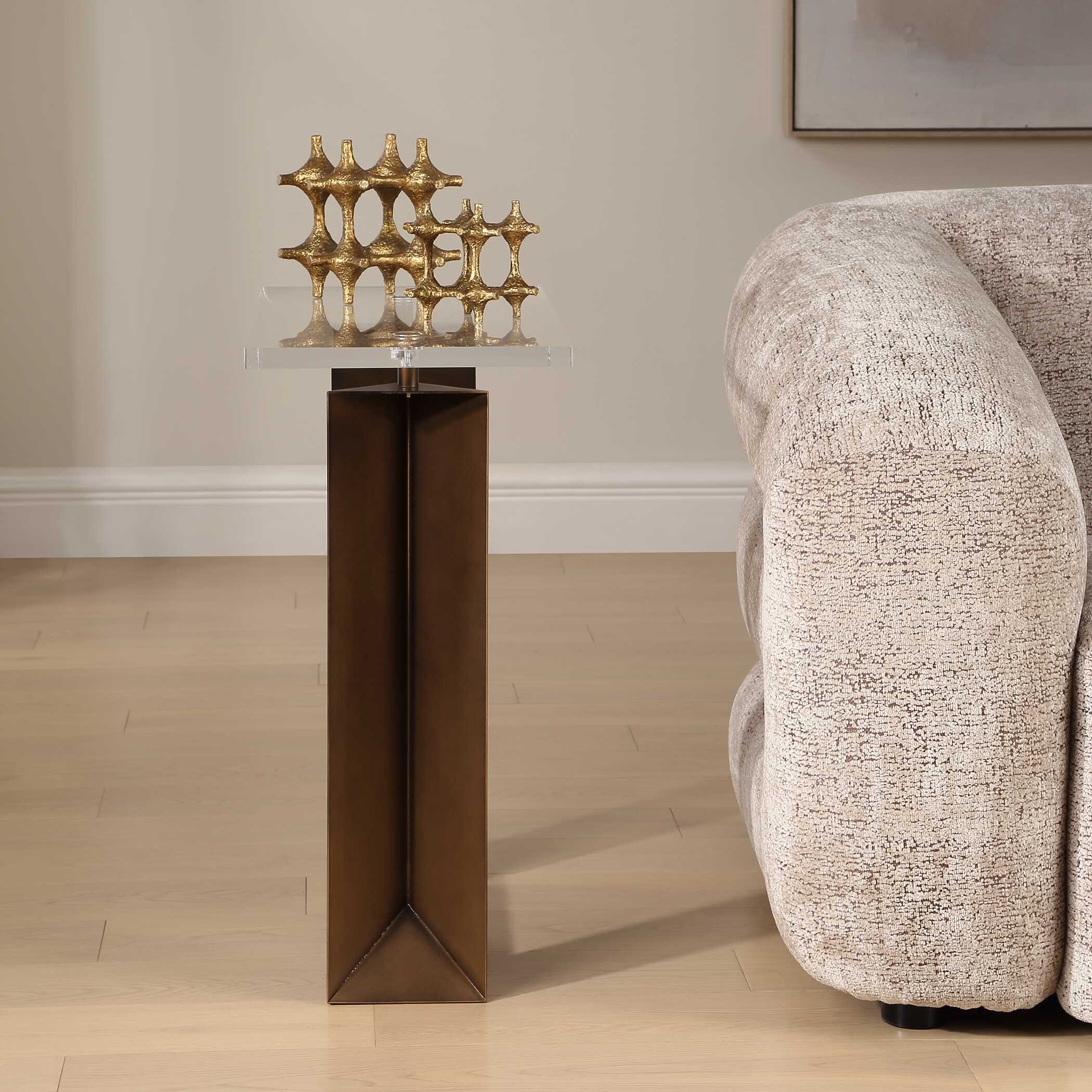 Uttermost McElroy Modern Bronze Side Table - Image 5