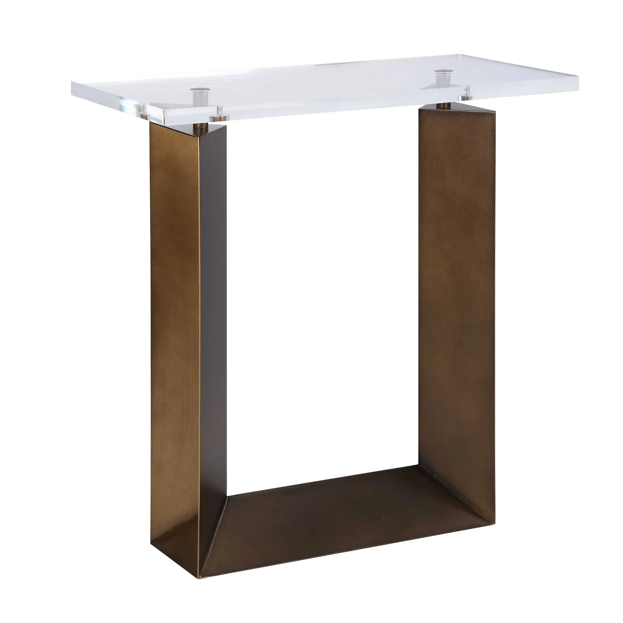 Uttermost McElroy Modern Bronze Side Table - Image 6
