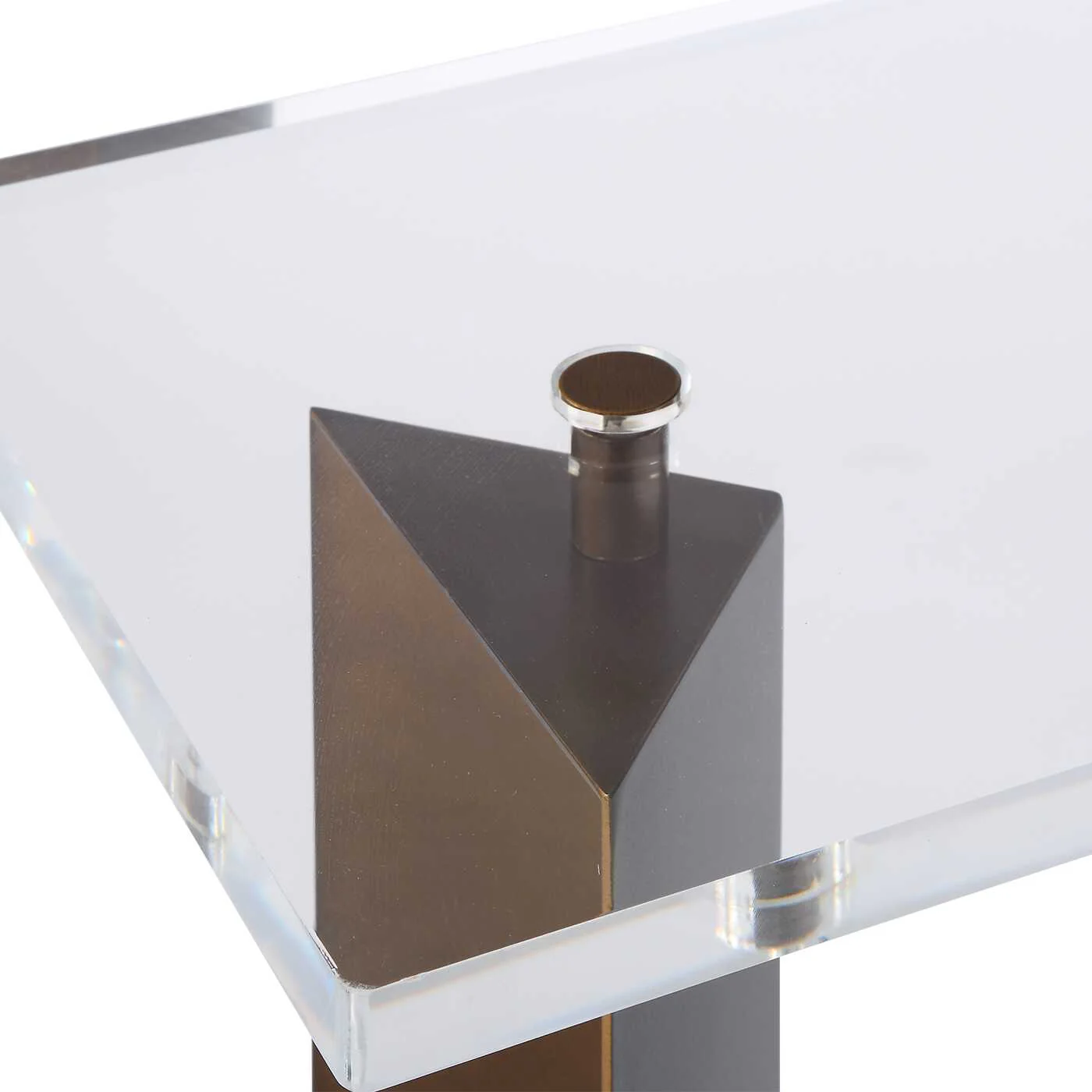 Uttermost McElroy Modern Bronze Side Table - Image 8