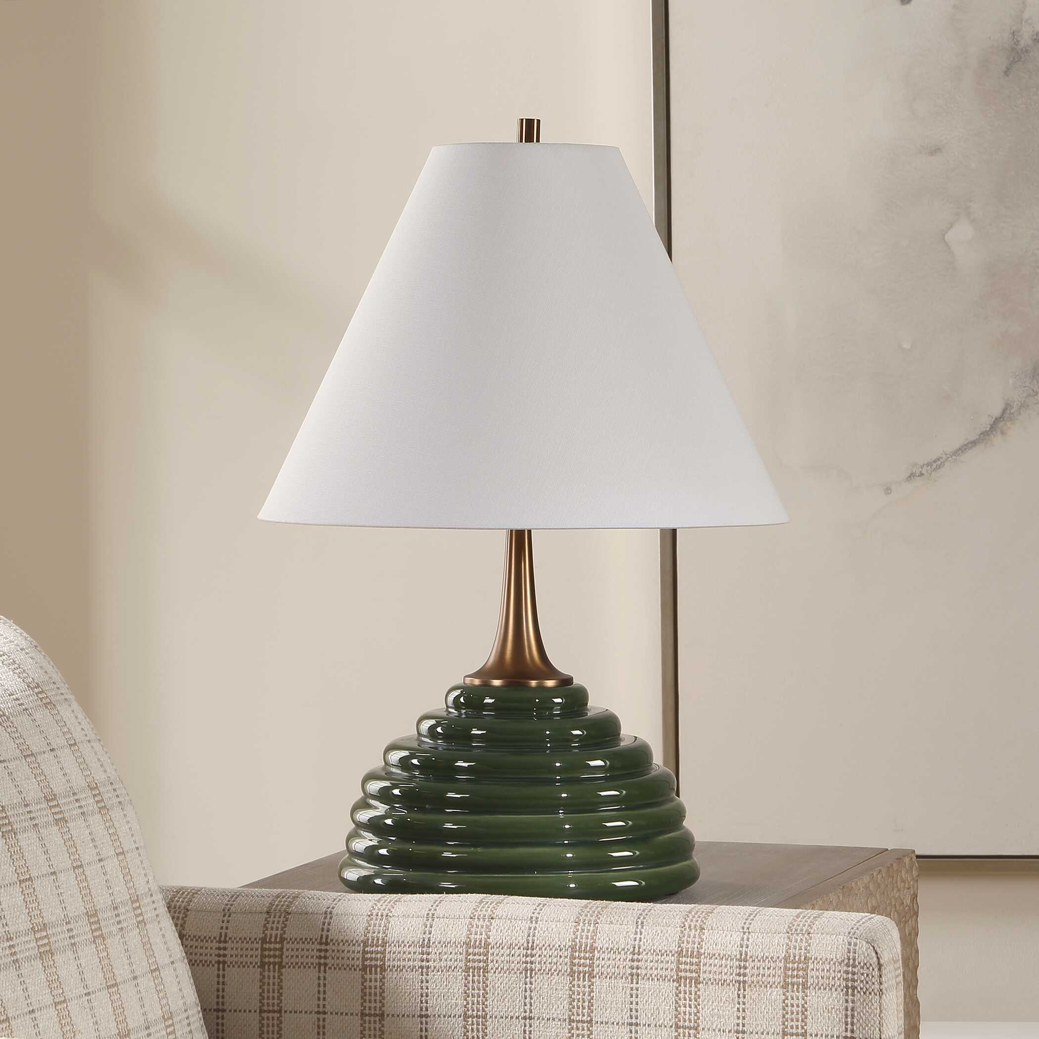 Uttermost McKay Dark Green Table Lamp - Image 3