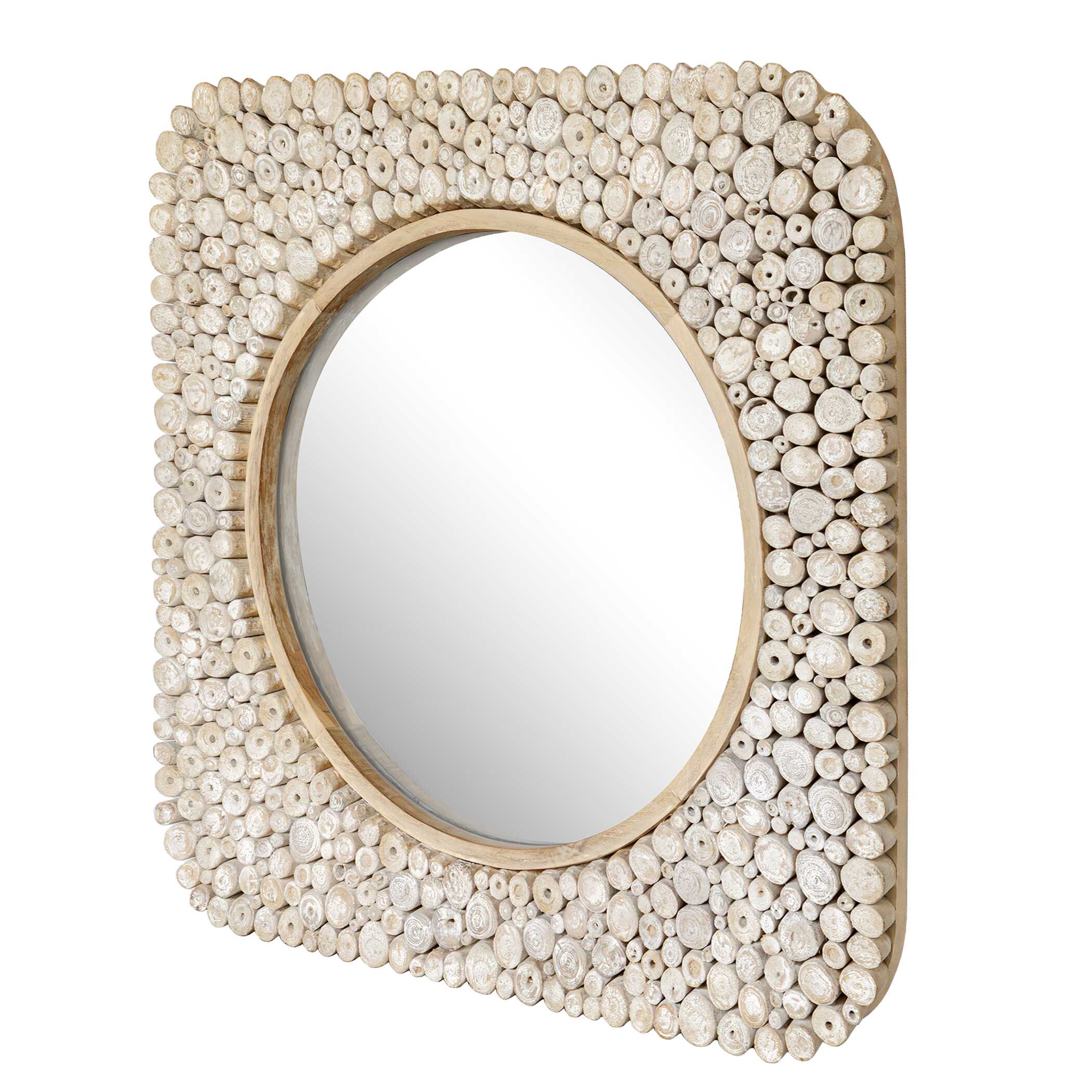 Uttermost Merak Teak Mosaic Mirror - Image 2