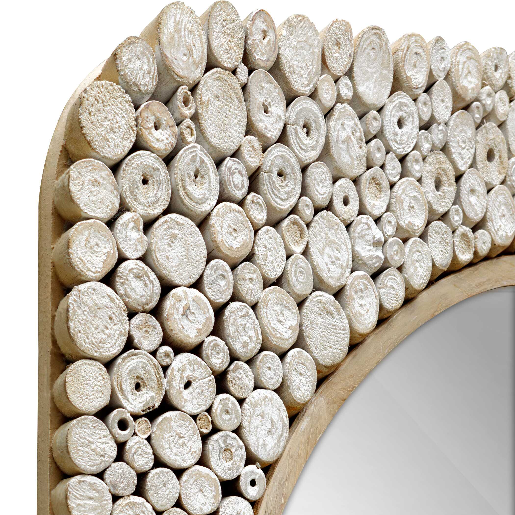 Uttermost Merak Teak Mosaic Mirror - Image 3