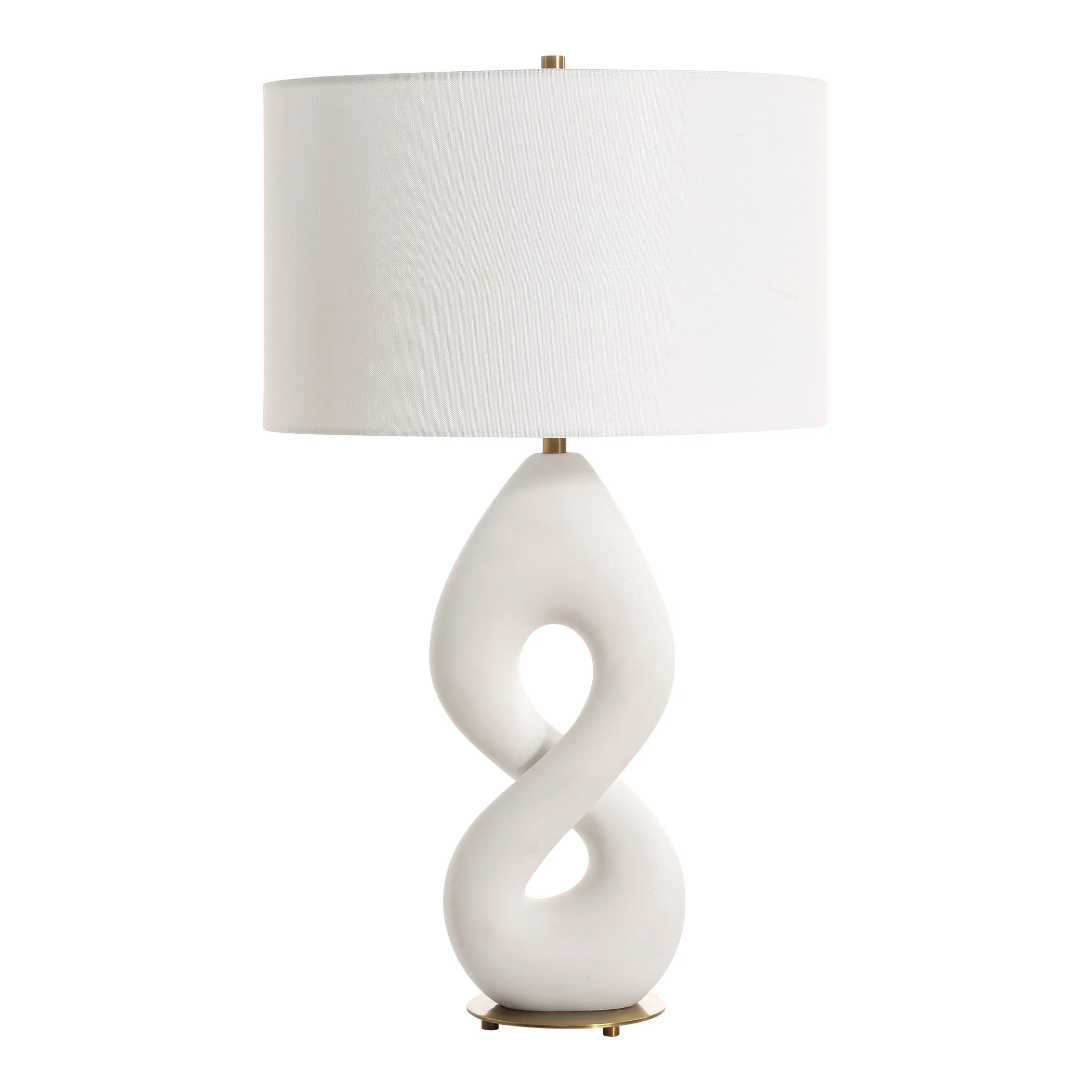 Uttermost Meridian Ivory Stone Table Lamp - Image 4