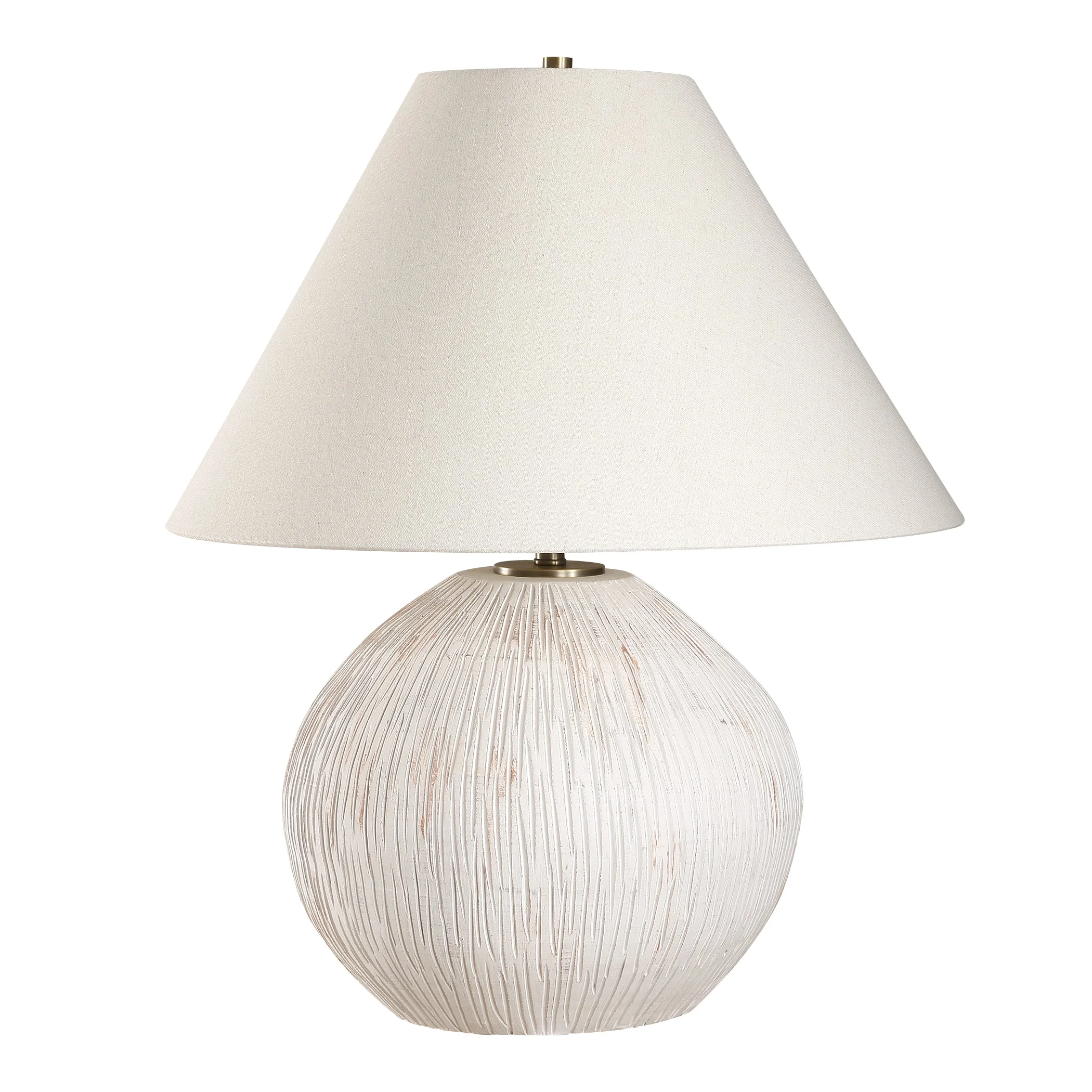 Uttermost Meryl Aged White Table Lamp - Image 4