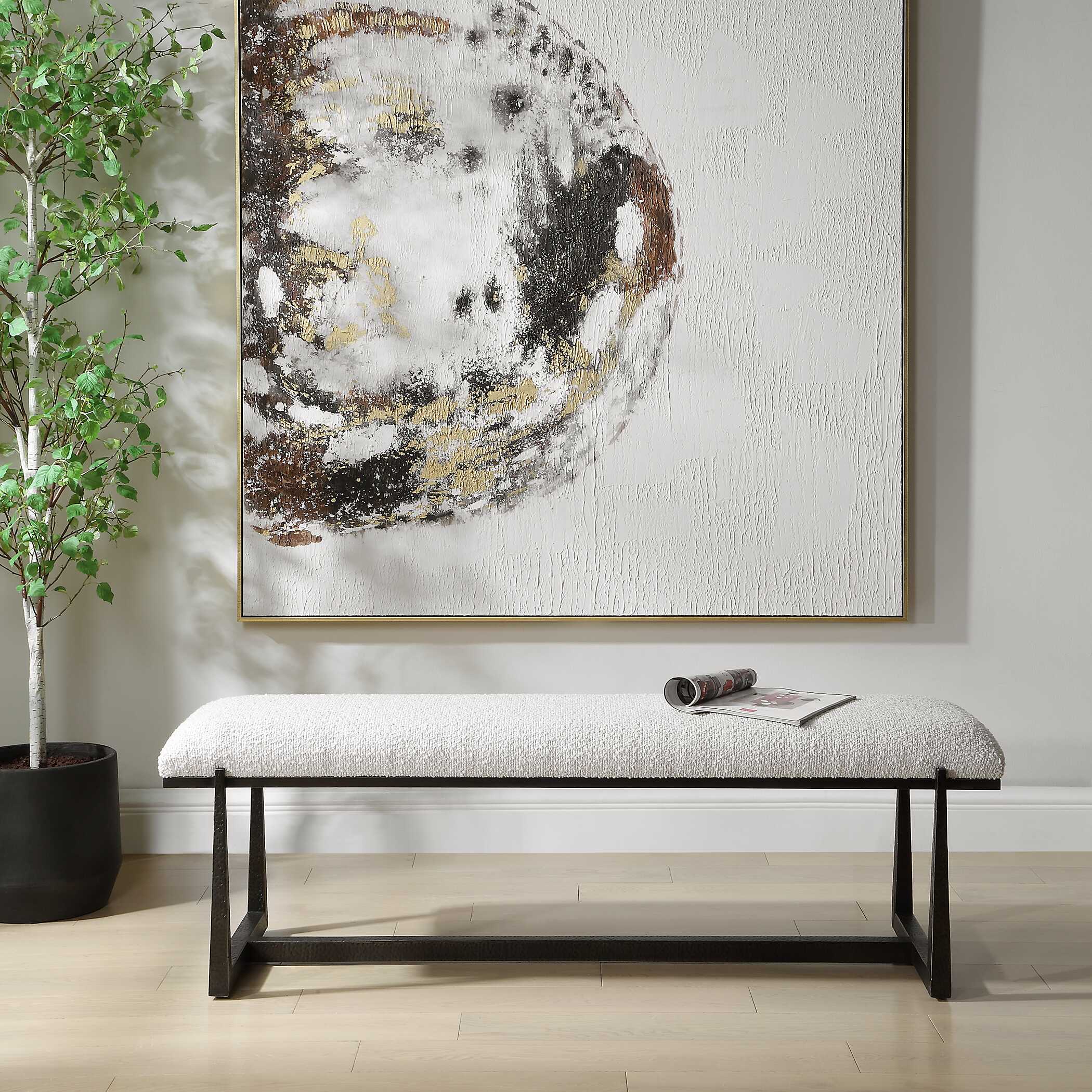 Uttermost Midas Black Long Bench - Image 2