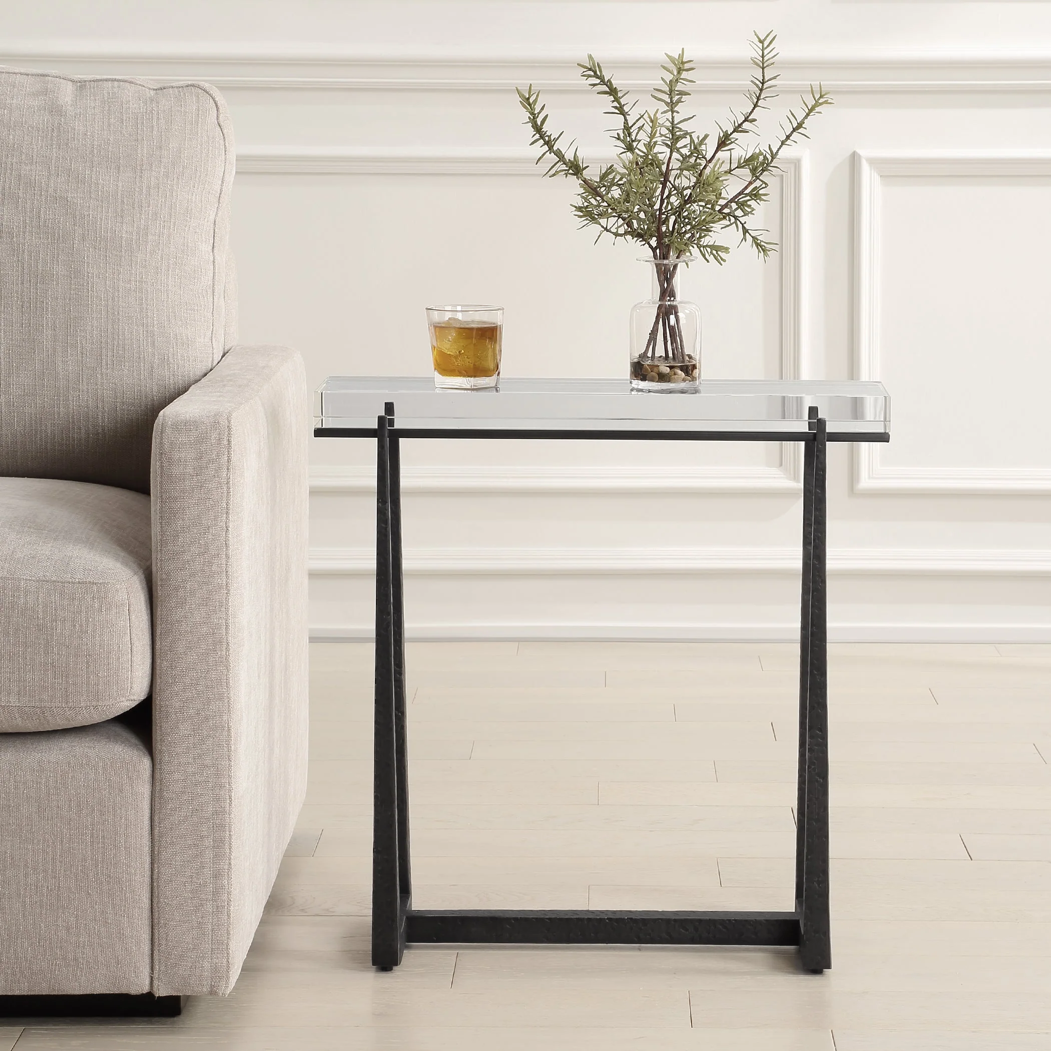 Uttermost Midas Bronze Accent Table - Image 2