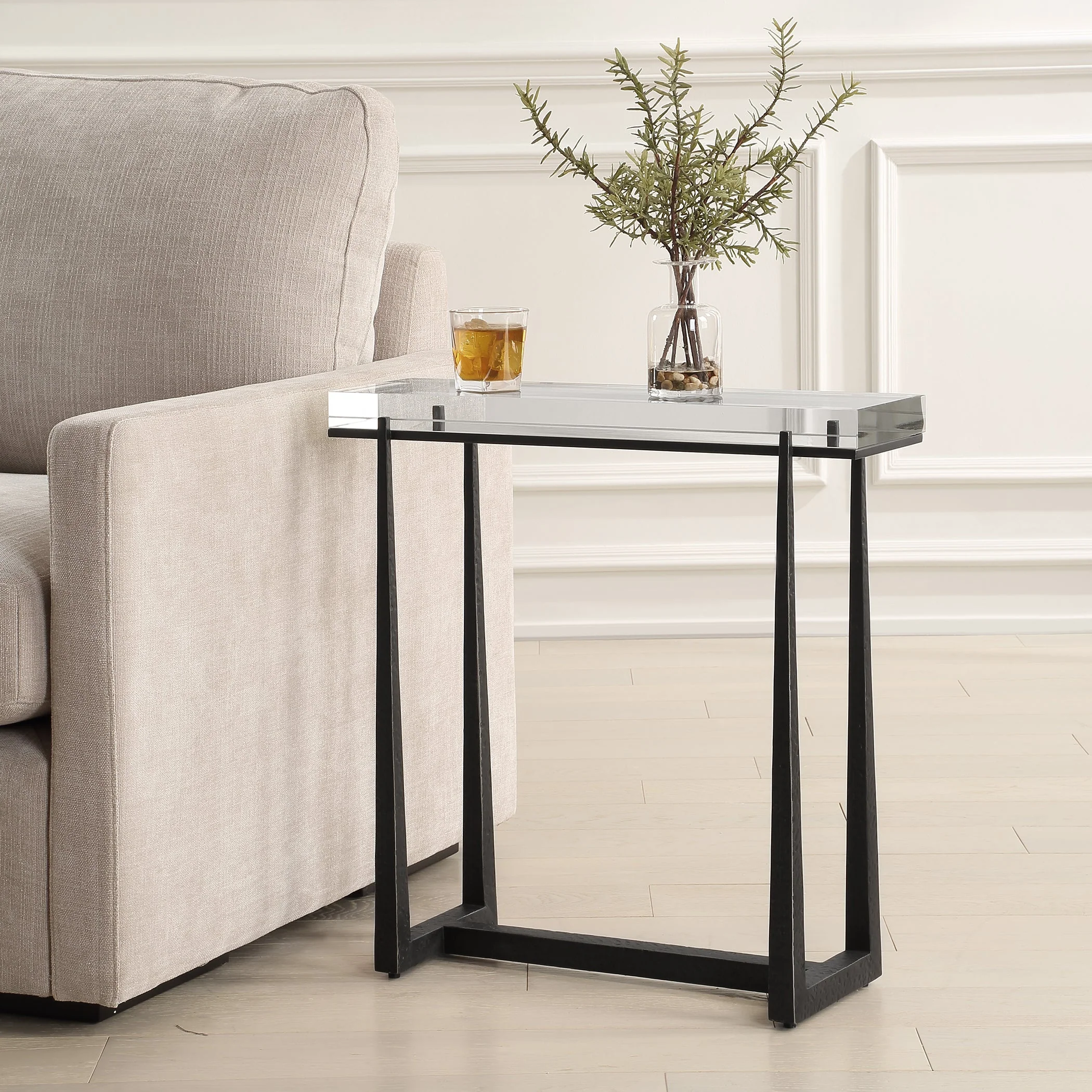 Uttermost Midas Bronze Accent Table - Image 3