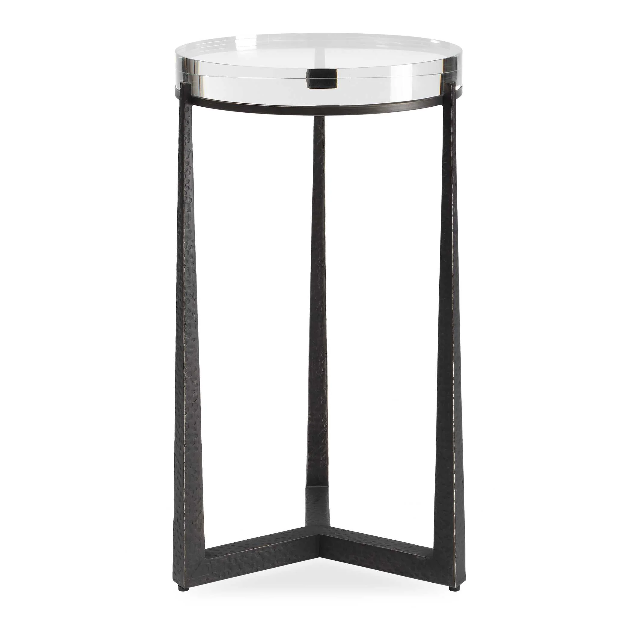 Uttermost Midas Dark Bronze Round Accent Table