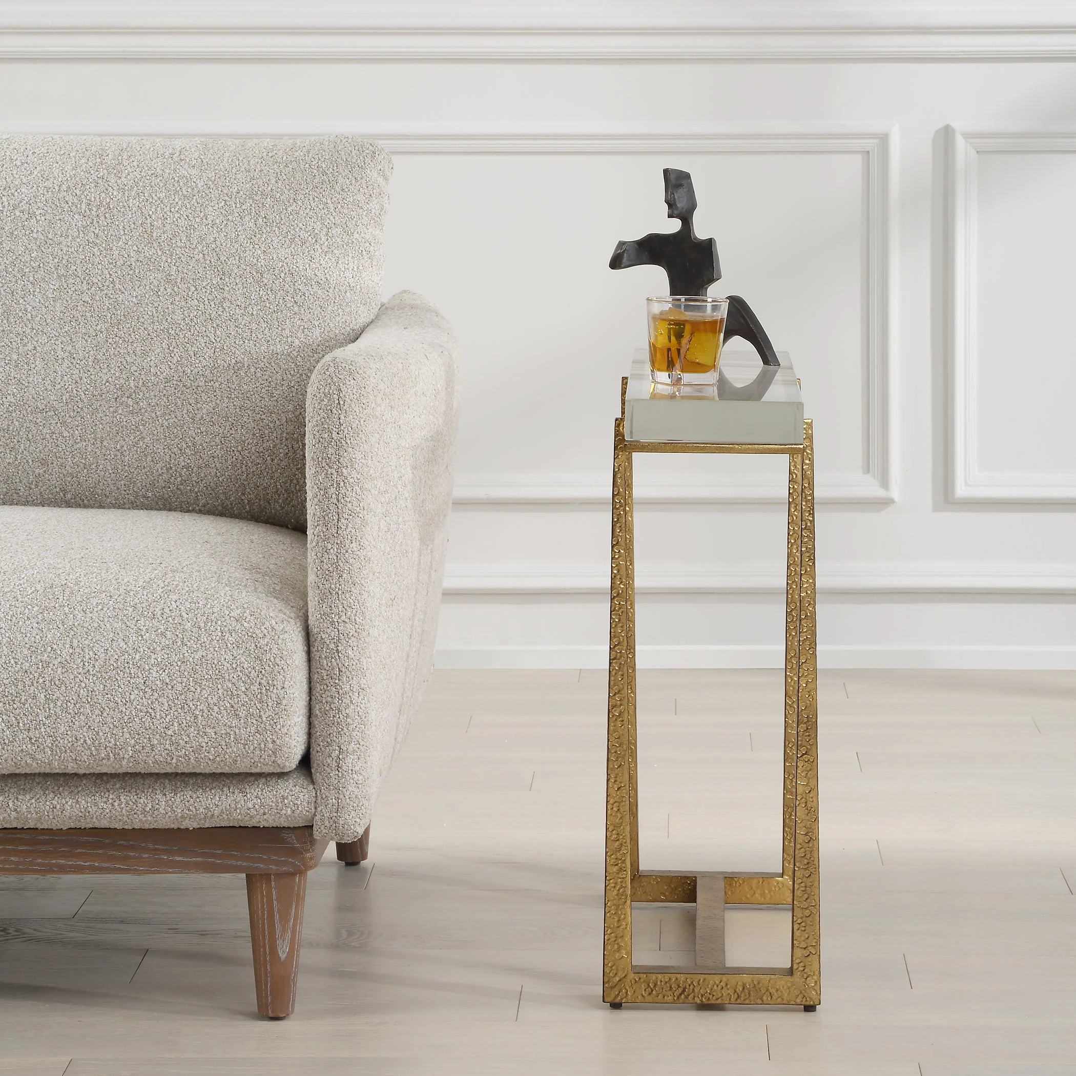 Uttermost Midas Thick Crystal Accent Table - Image 4