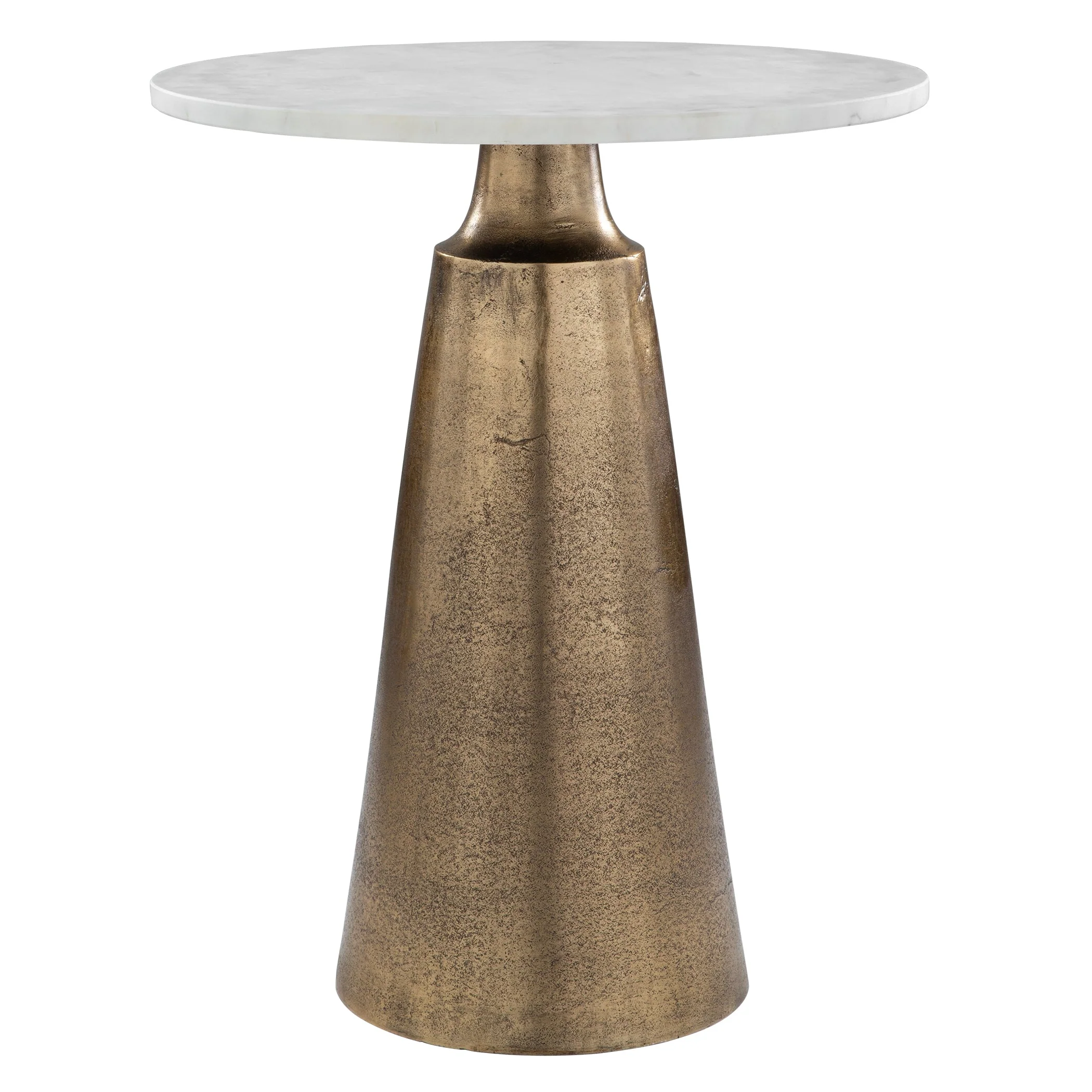 Uttermost Midsummer Antique Brass Accent Table - Image 3