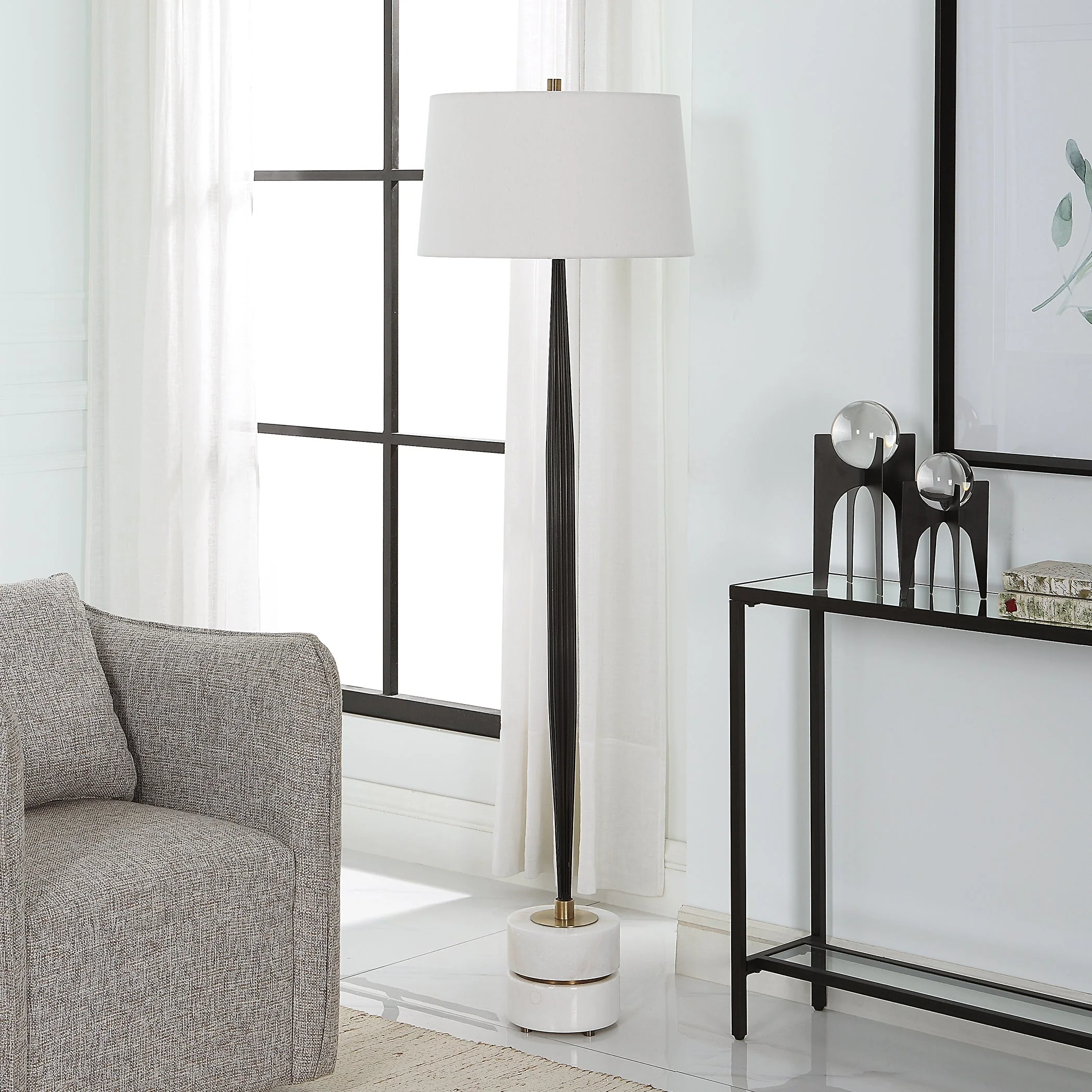 Uttermost Miraz Iron Floor Lamp - Image 3