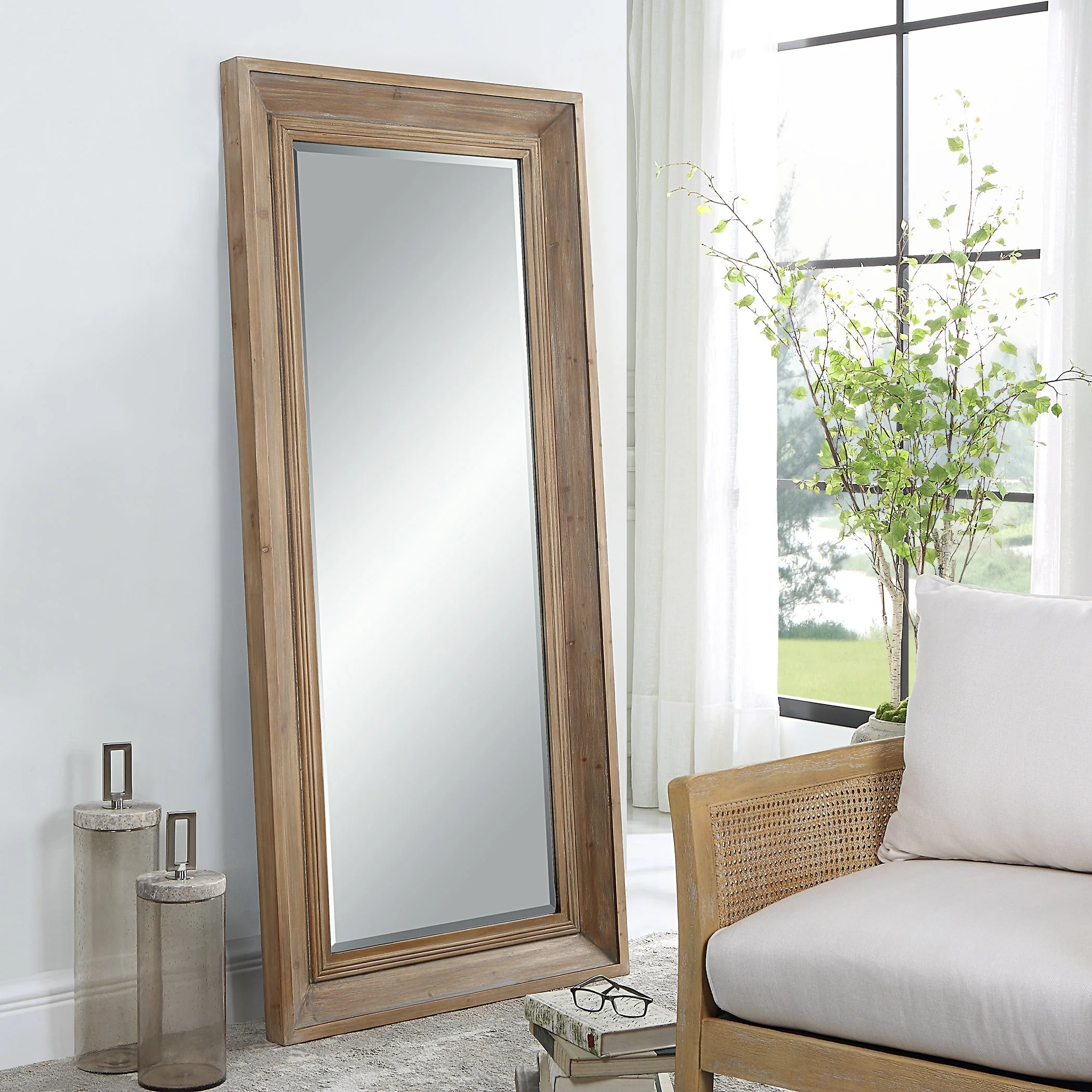 Uttermost Missoula Large Natural Wood Mirror - Image 3