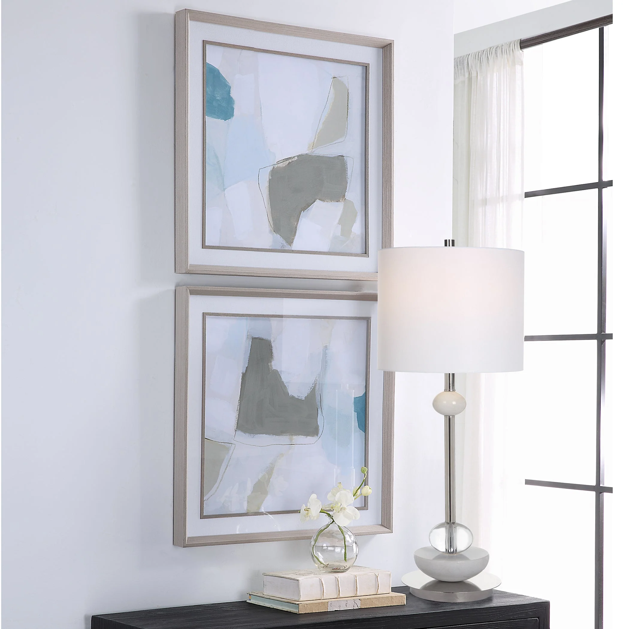 Uttermost Mist Shapes Framed Prints, Set/2 - Image 4