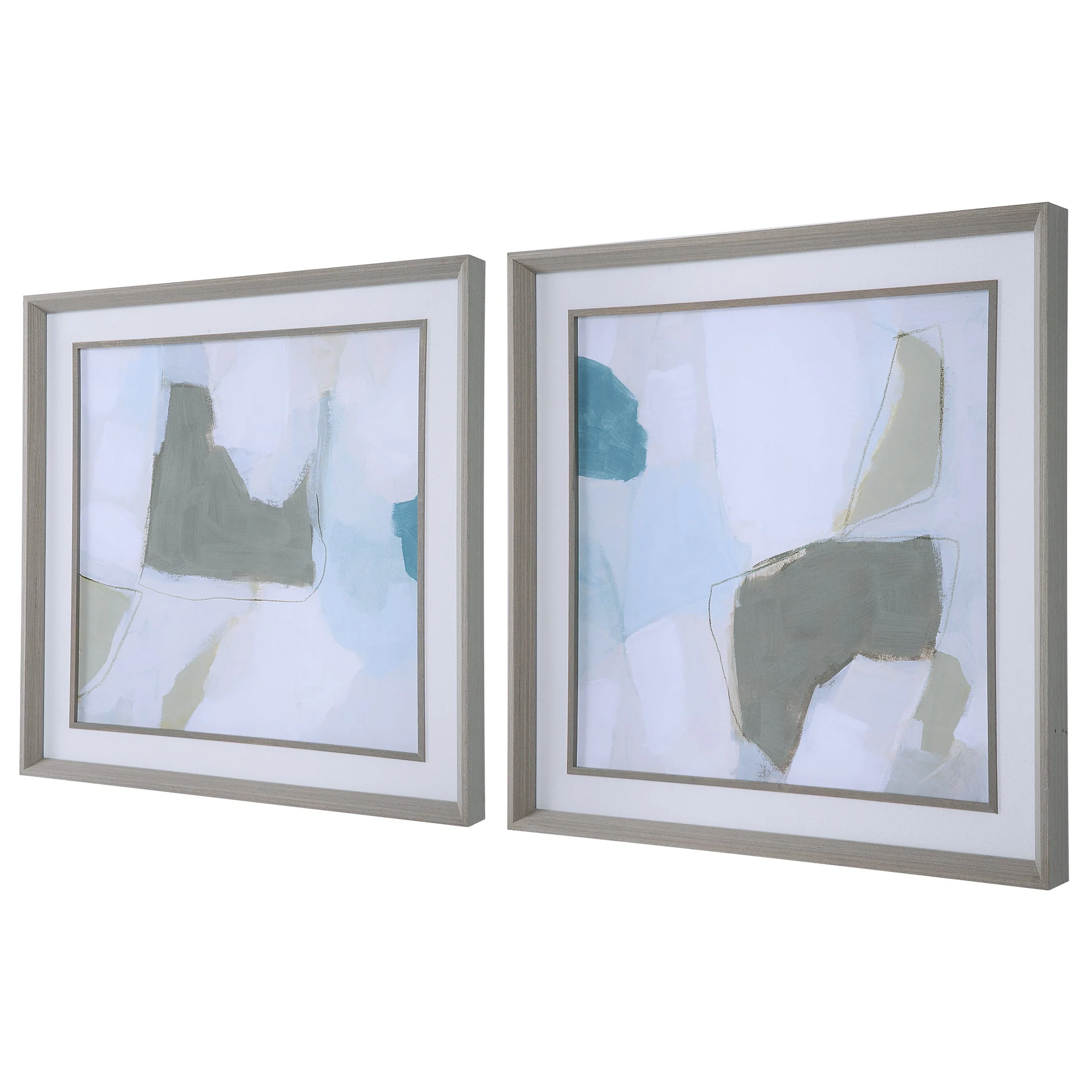 Uttermost Mist Shapes Framed Prints, Set/2 - Image 5