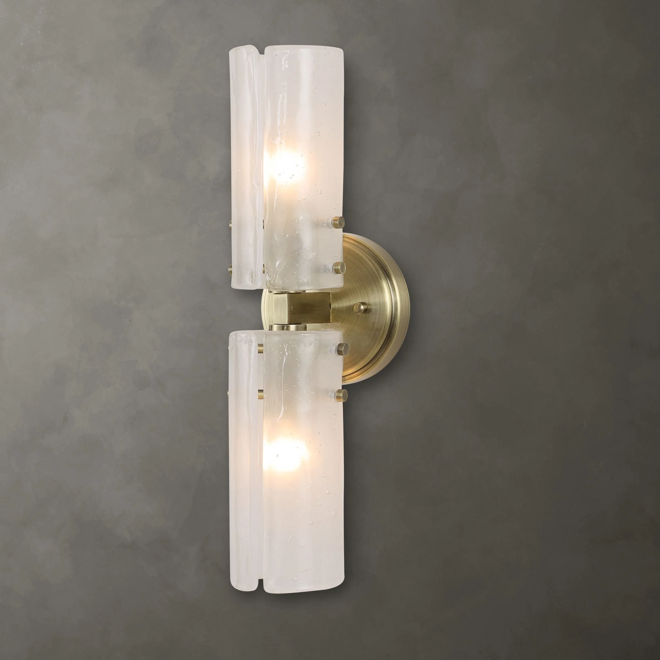 Uttermost Mistie 2 Light Glass Sconce - Image 2