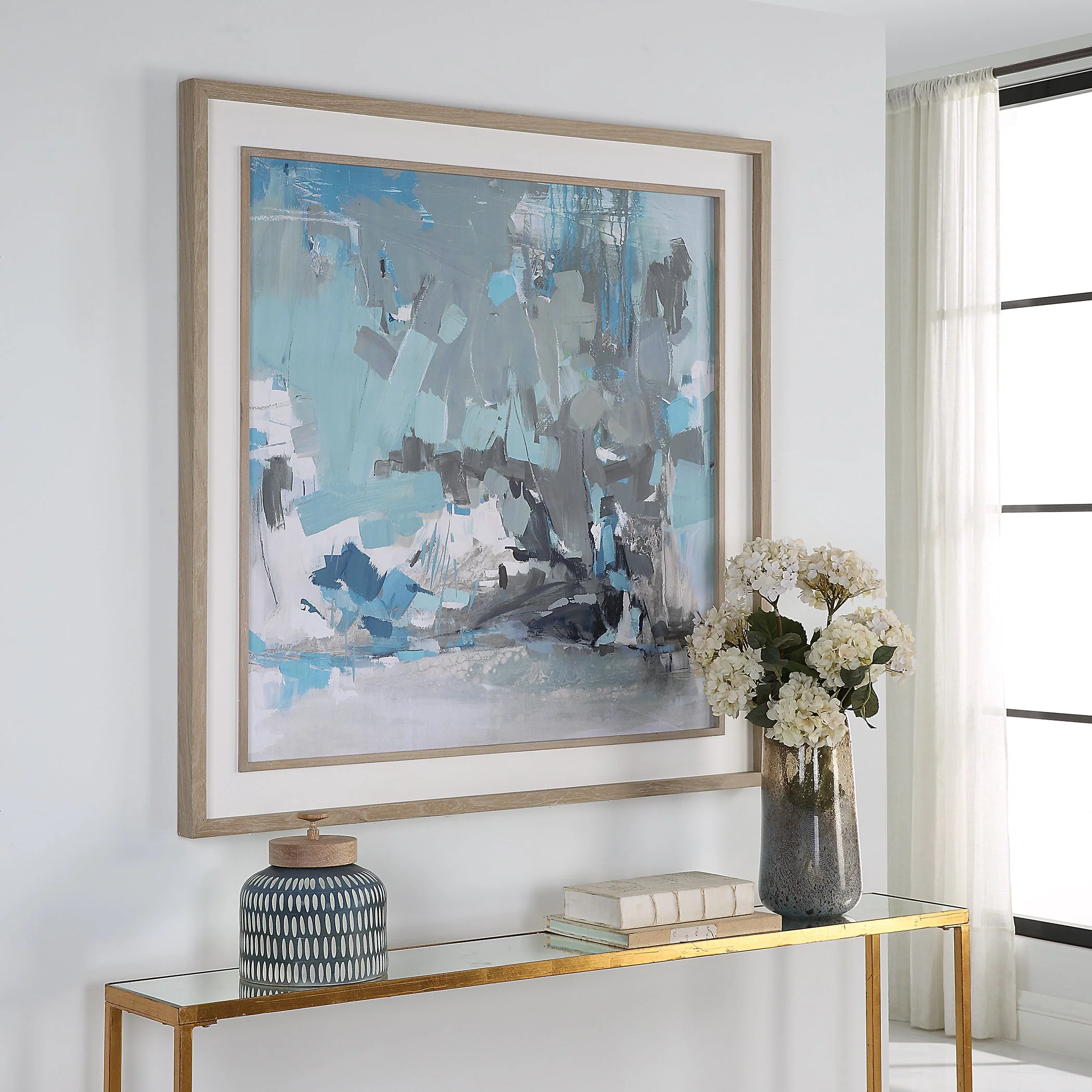 Uttermost Misty Moonlight Abstract Framed Print - CLOSEOUT - Image 2